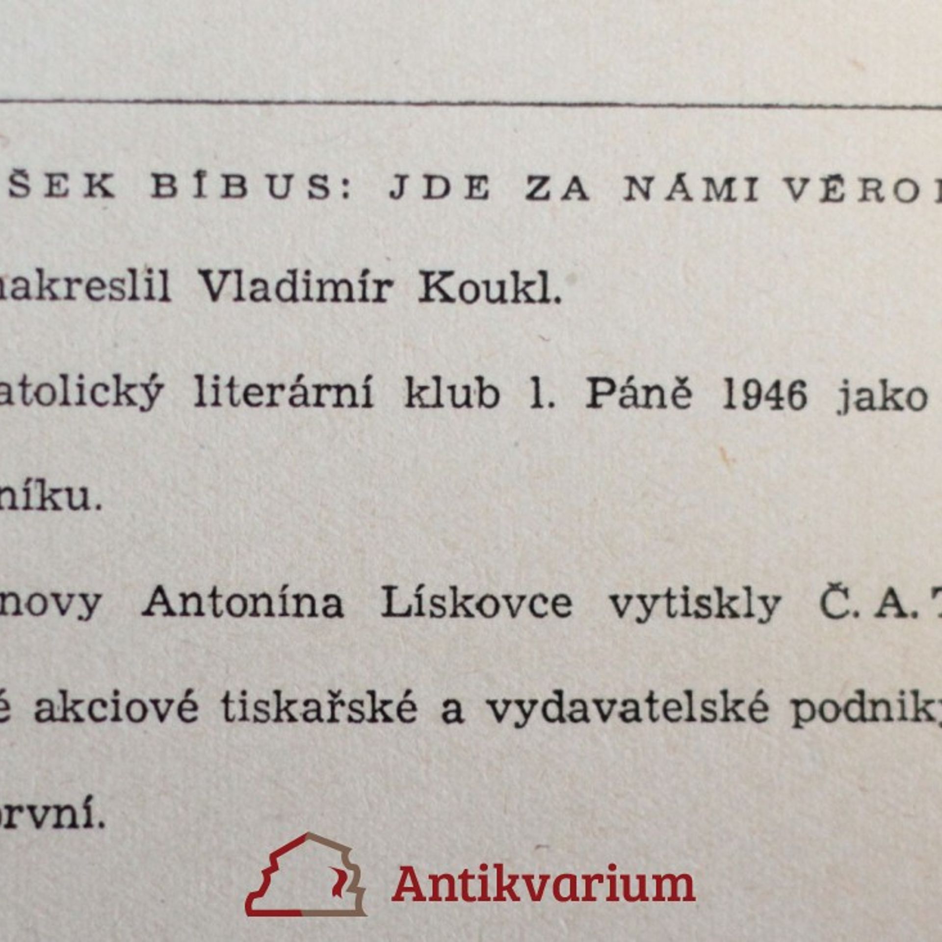 František Bíbus Jde za námi věrolomník
