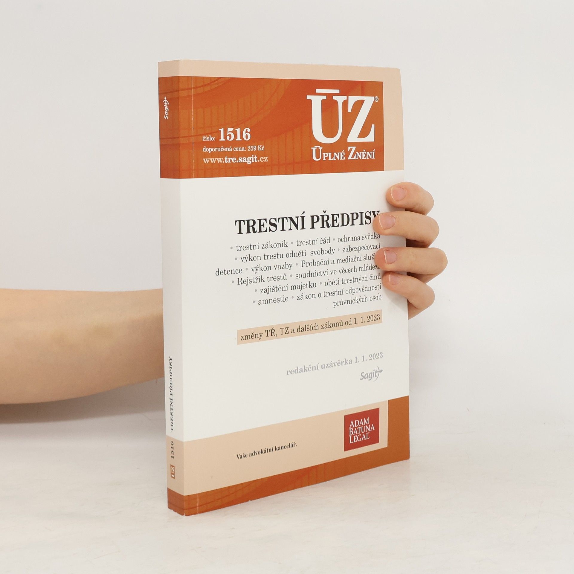 Autorenkollektiv Trestní předpisy [ÚZ 2023 č. 1516]