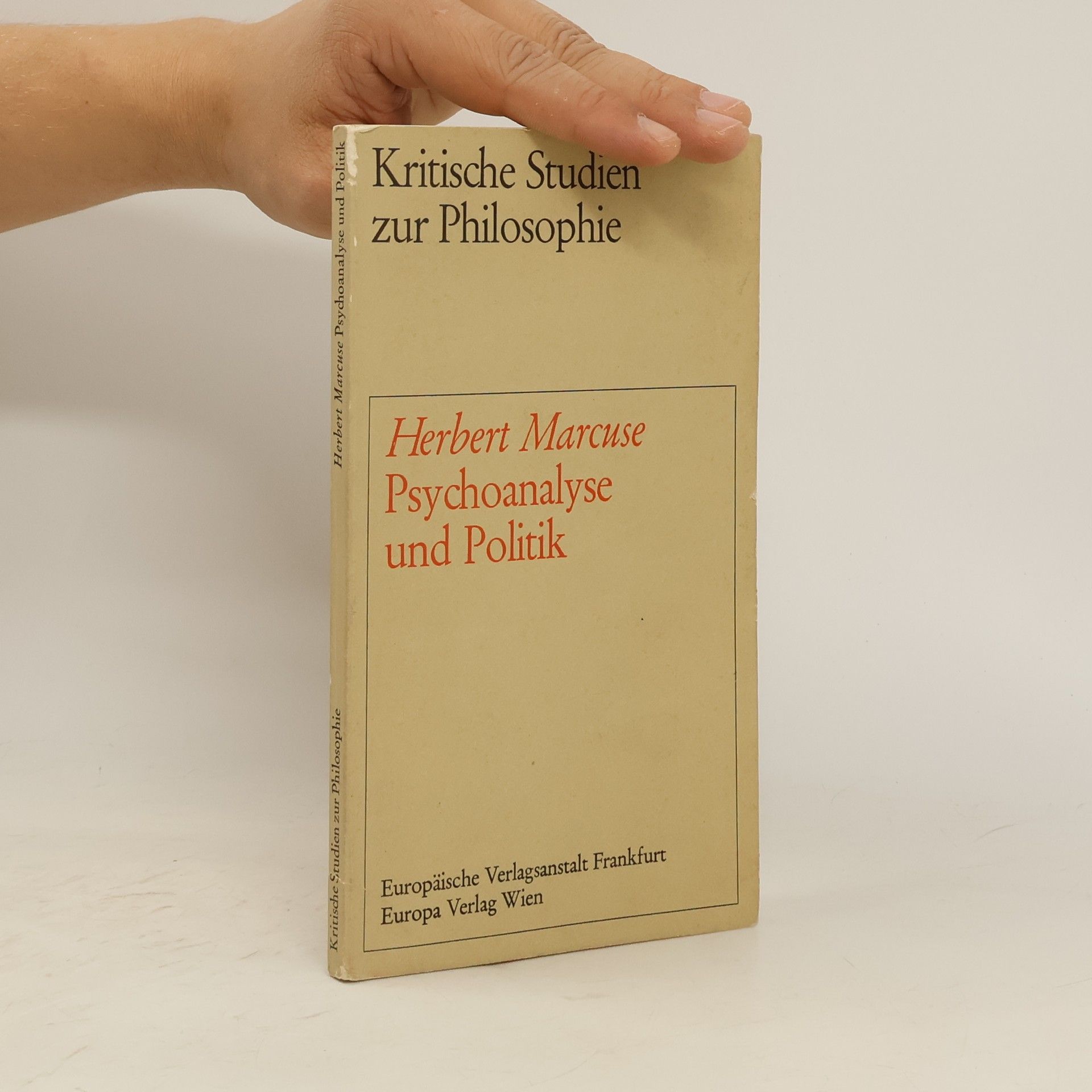 Herbert Marcuse Psychoanalyse und Politik