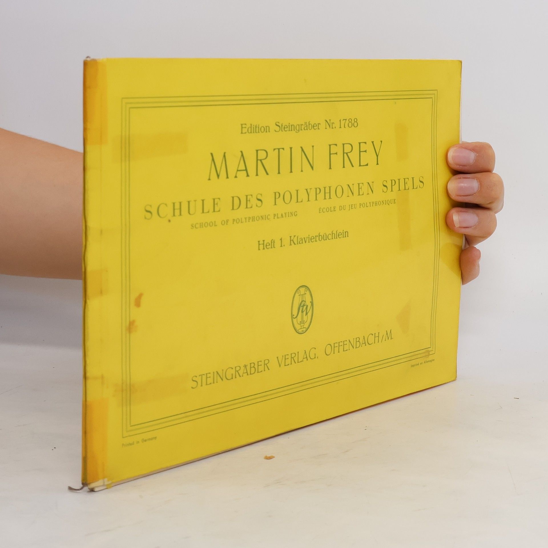 Martin Frey Schule des polyphonen Spiels. Heft 1. Klavierbüchlein