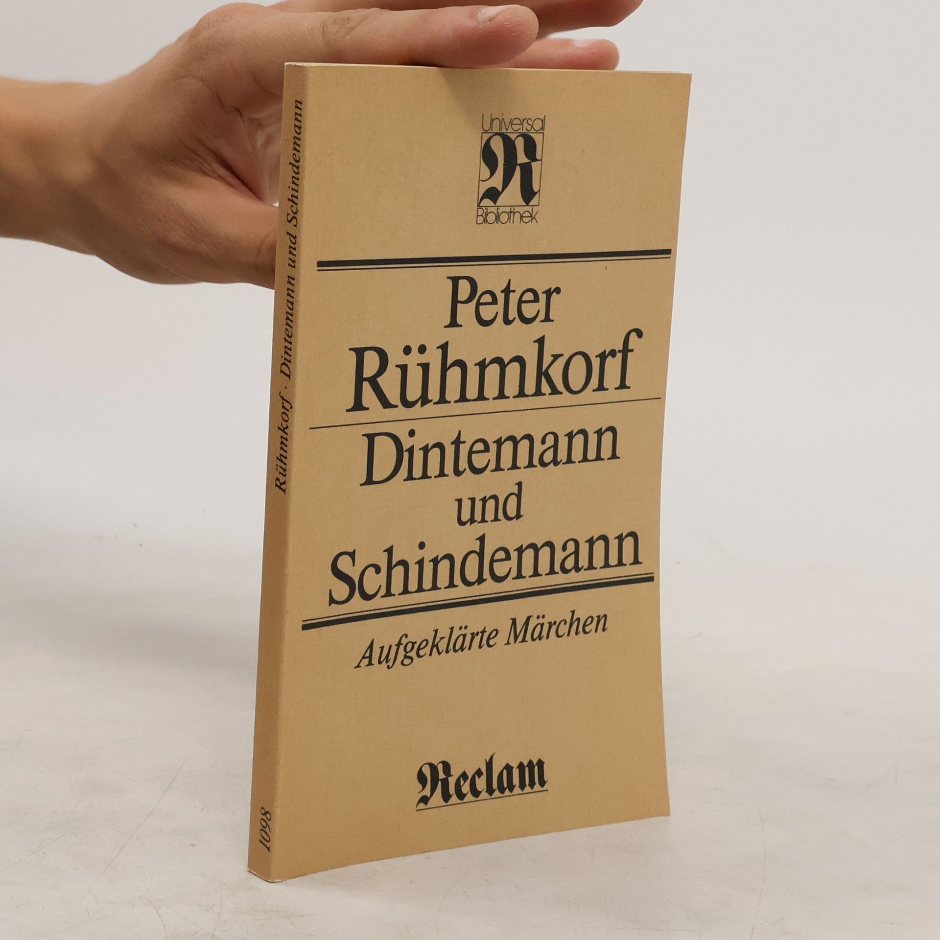 Peter Rühmkorf Dintemann und Schindemann