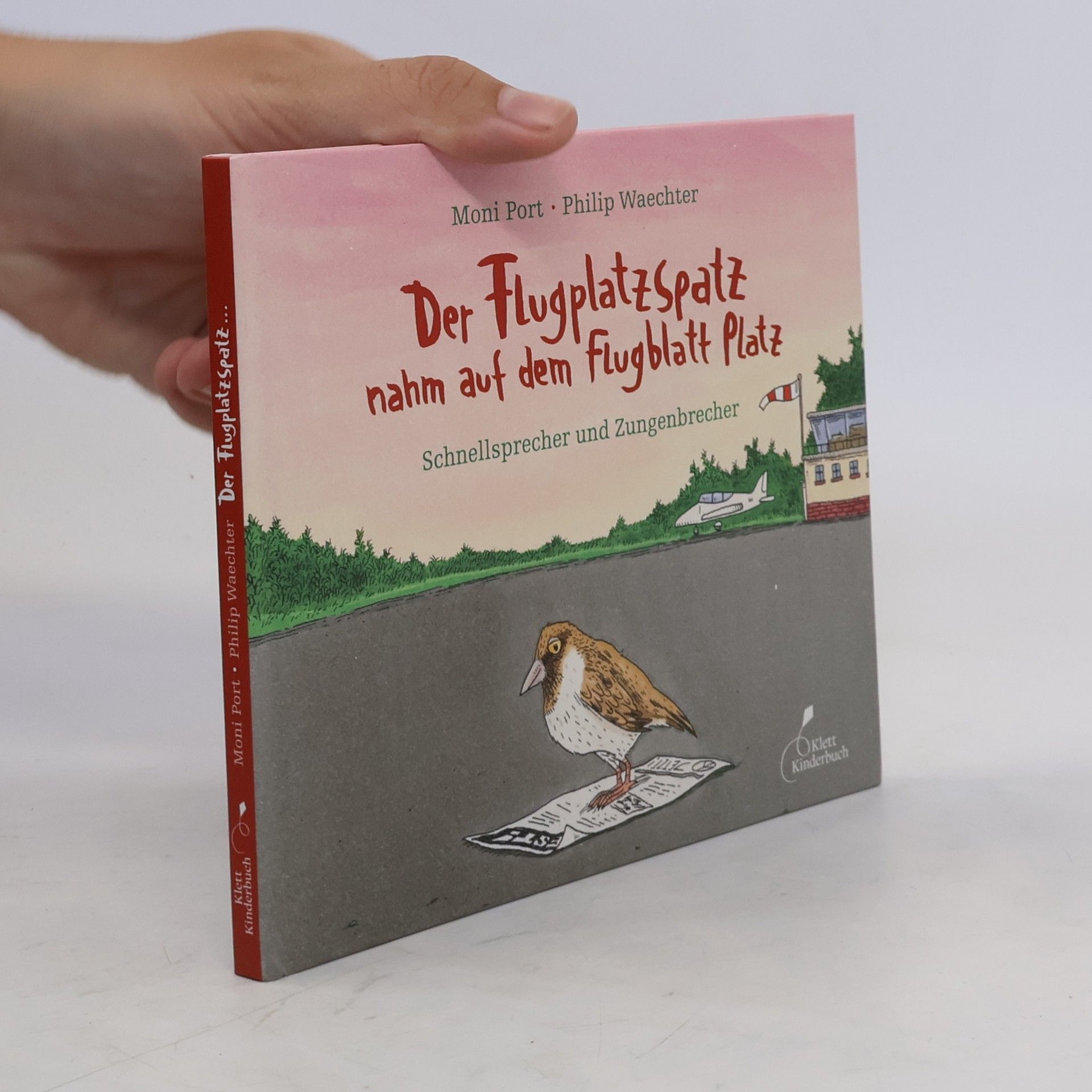Moni Port Der Flugplatzspatz nahm auf dem Flugblatt Platz