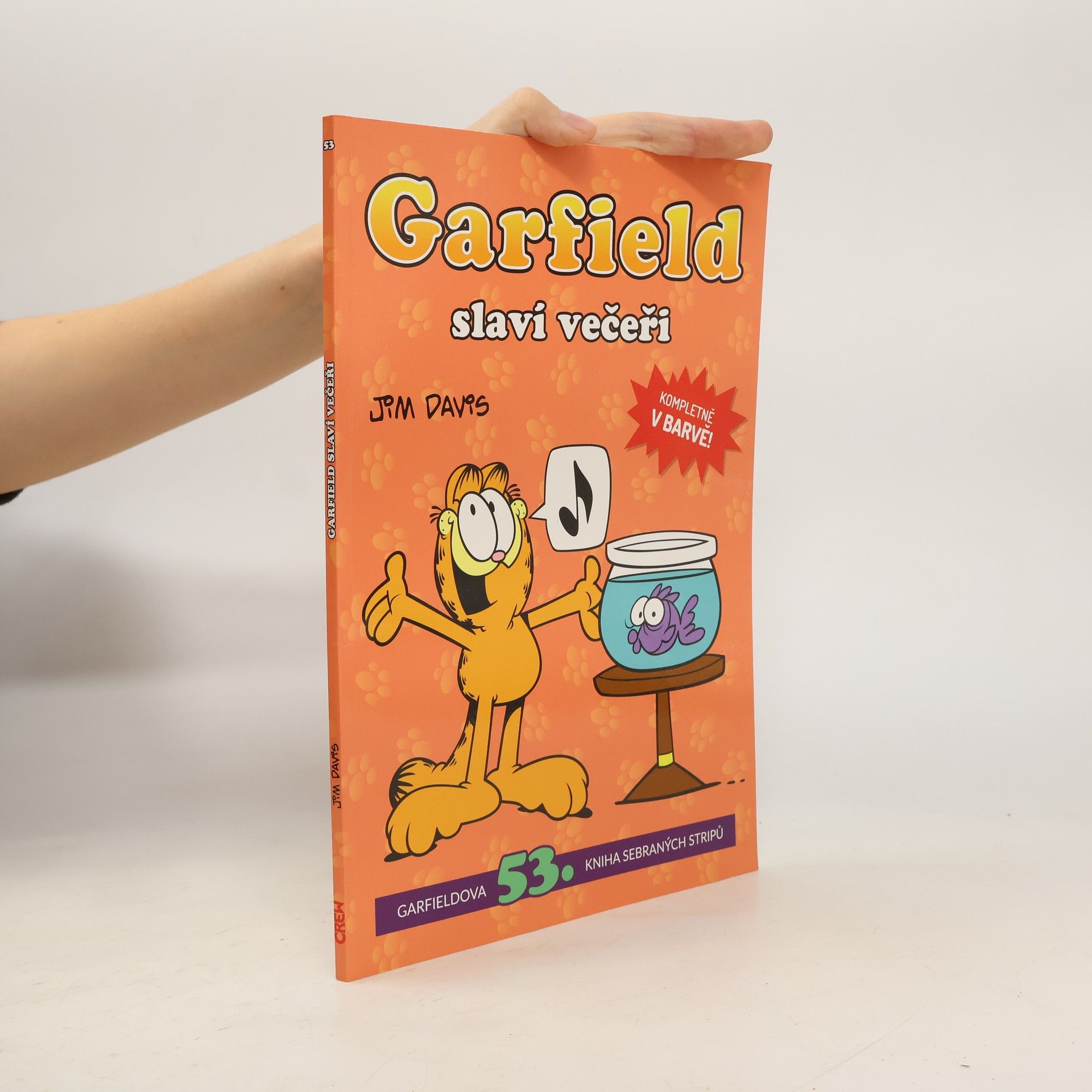 Jim Davis Garfield slaví večeři