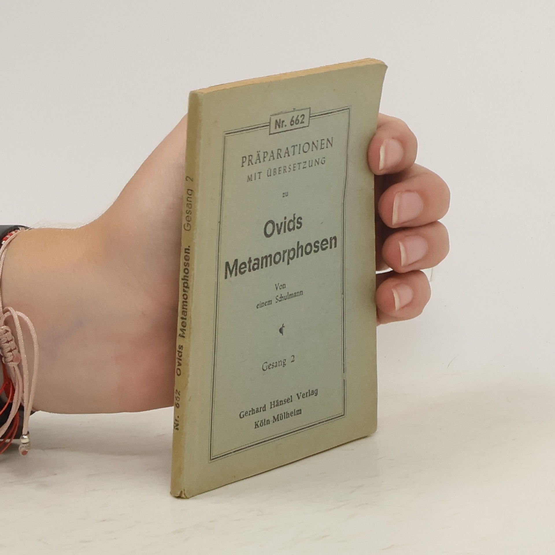 Publius Ovidius Naso Praparationen mit Übersetzung zu Ovids Metamorphosen