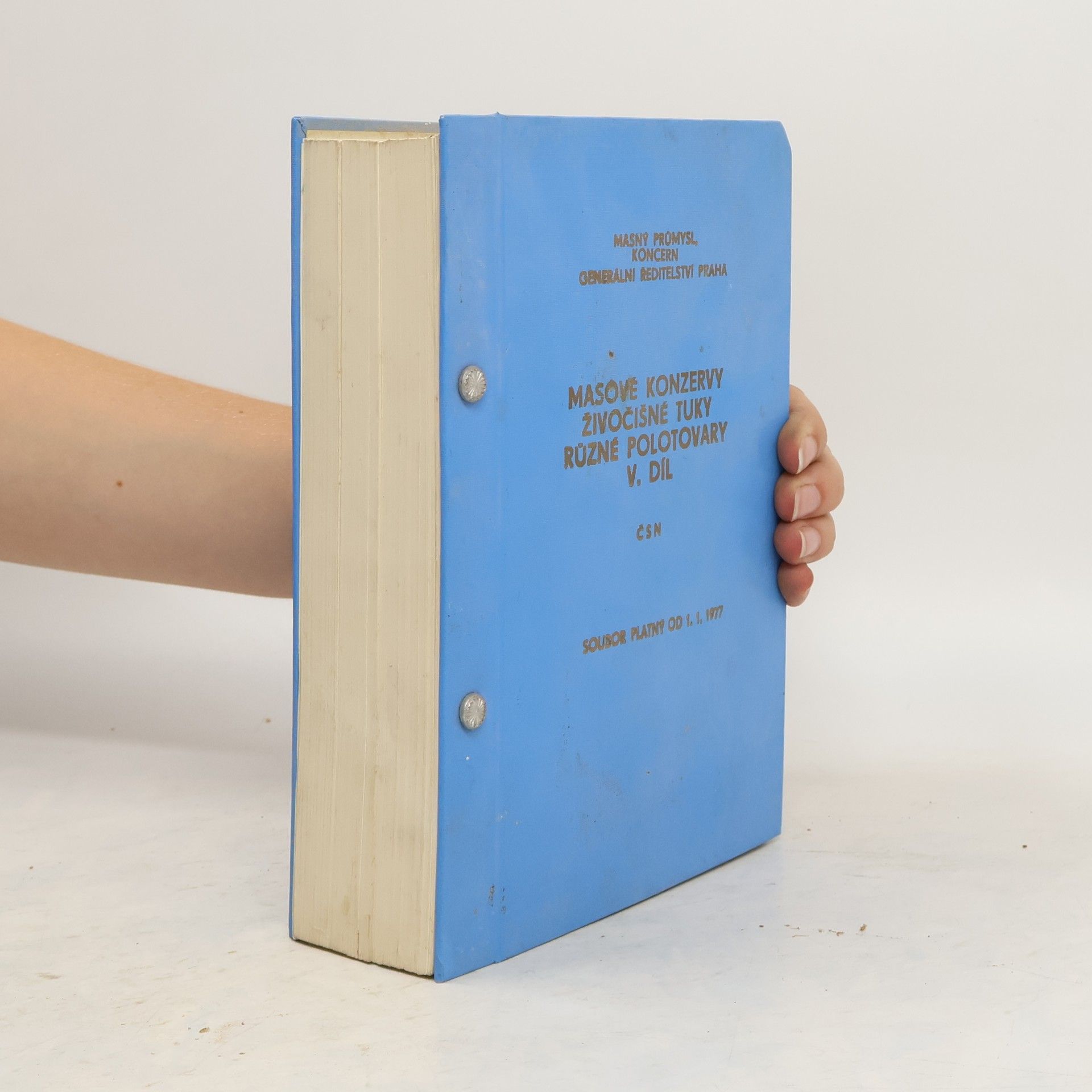 Collectif d'auteurs Masové konzervy živočišné tuky a různé polotovary V.