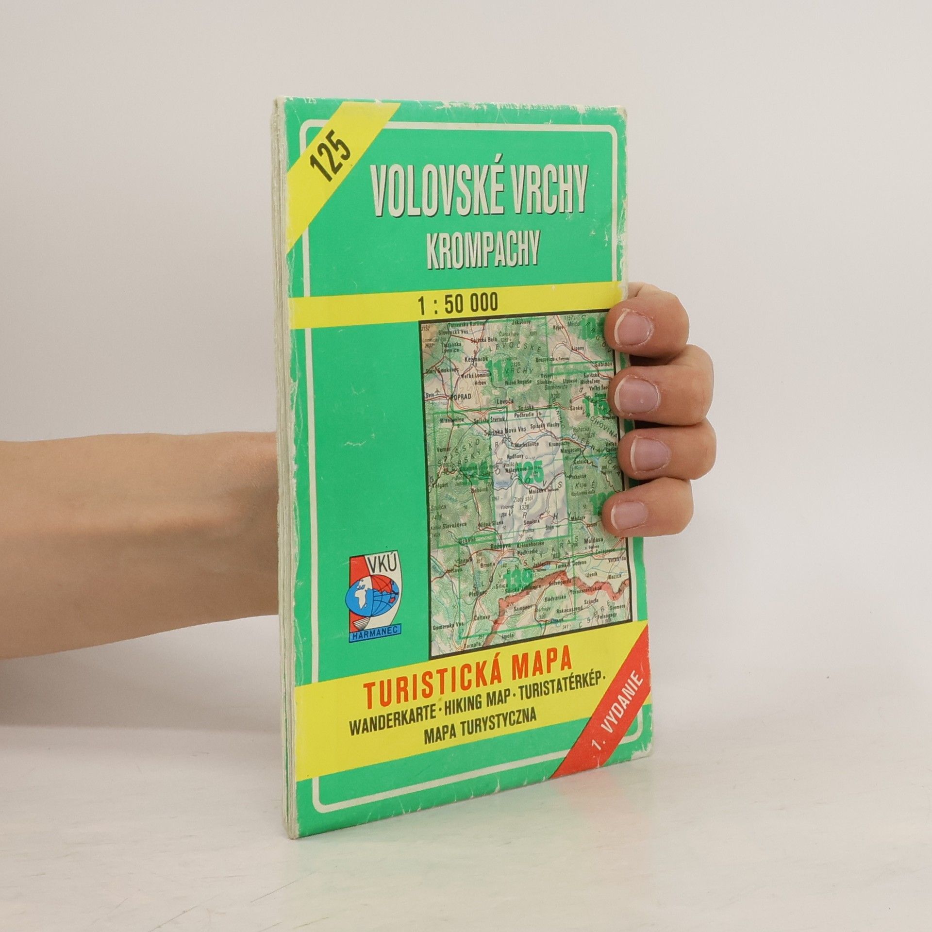 Rudolf Buday Volovské vrchy - Krompachy. Turistická mapa. 1 : 50 000
