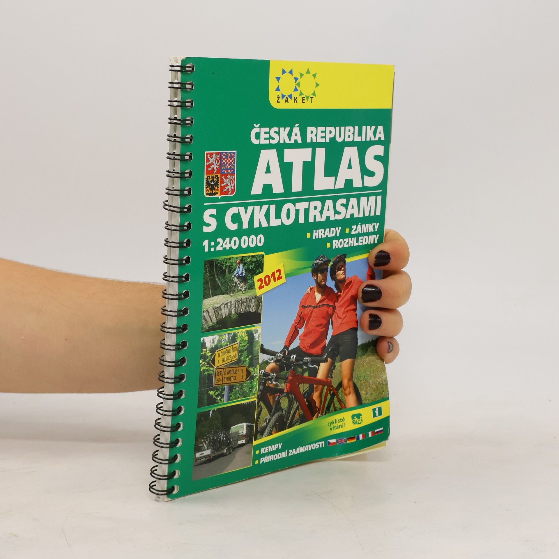 Collectif d'auteurs Česká republika atlas s cyklotrasami: Hrady, zámky, rozhledny