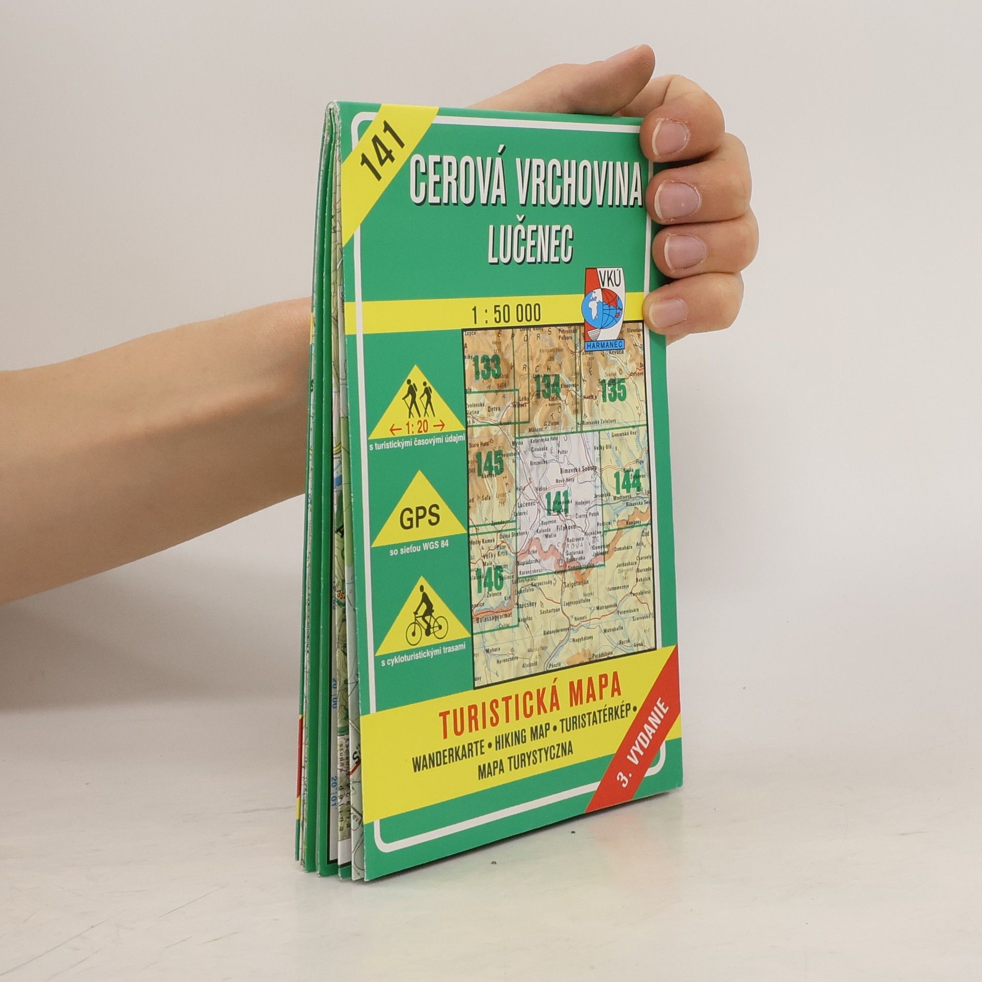Collective Cerová vrchovina Lučenec. Turistická mapa