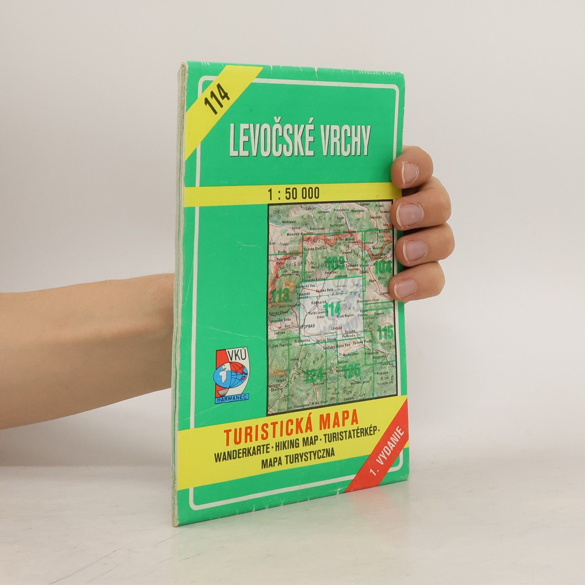 Rudolf Buday Levočské vrchy. Turistická mapa