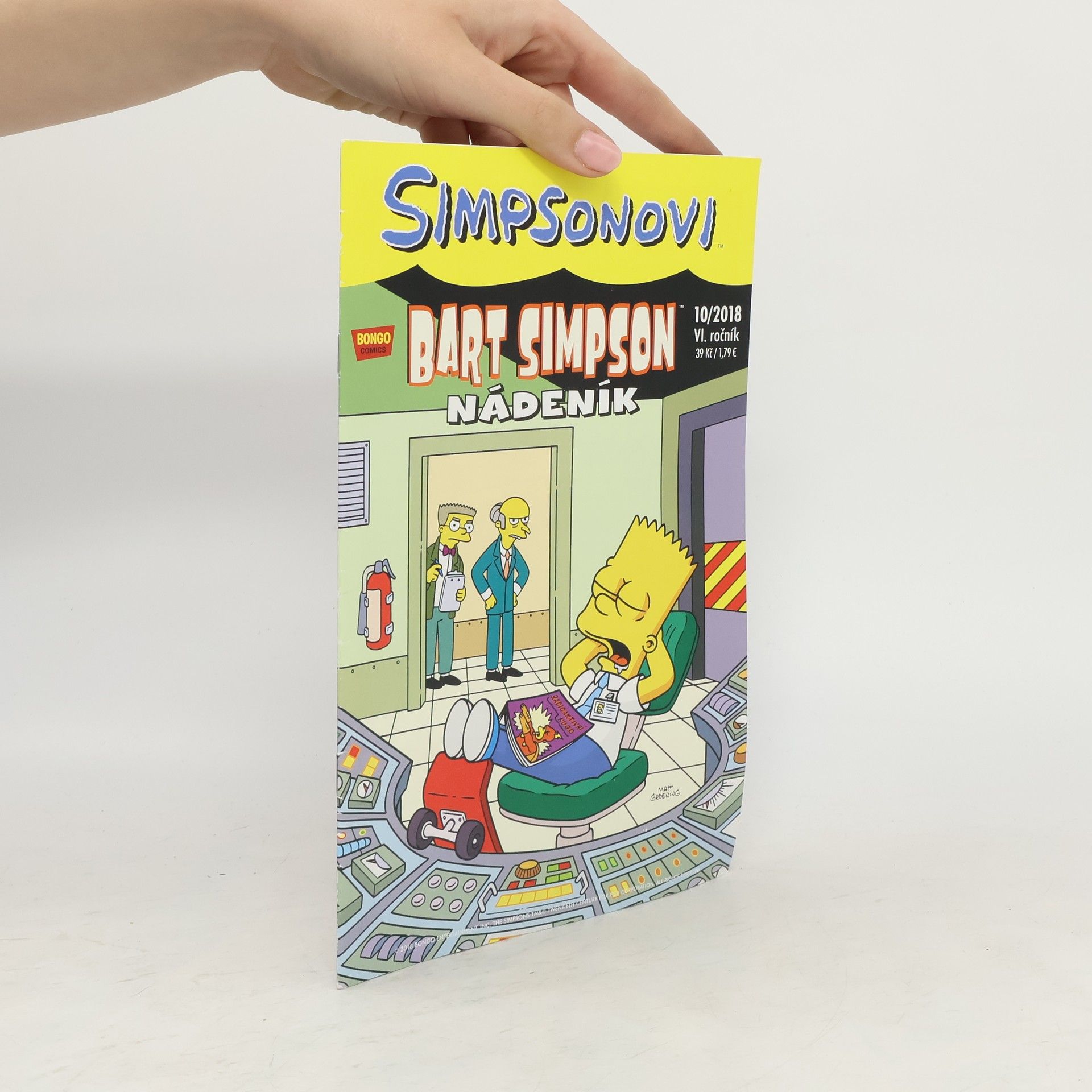 Matt Groening Bart Simpson nádeník. Ročník VI. 10/2018