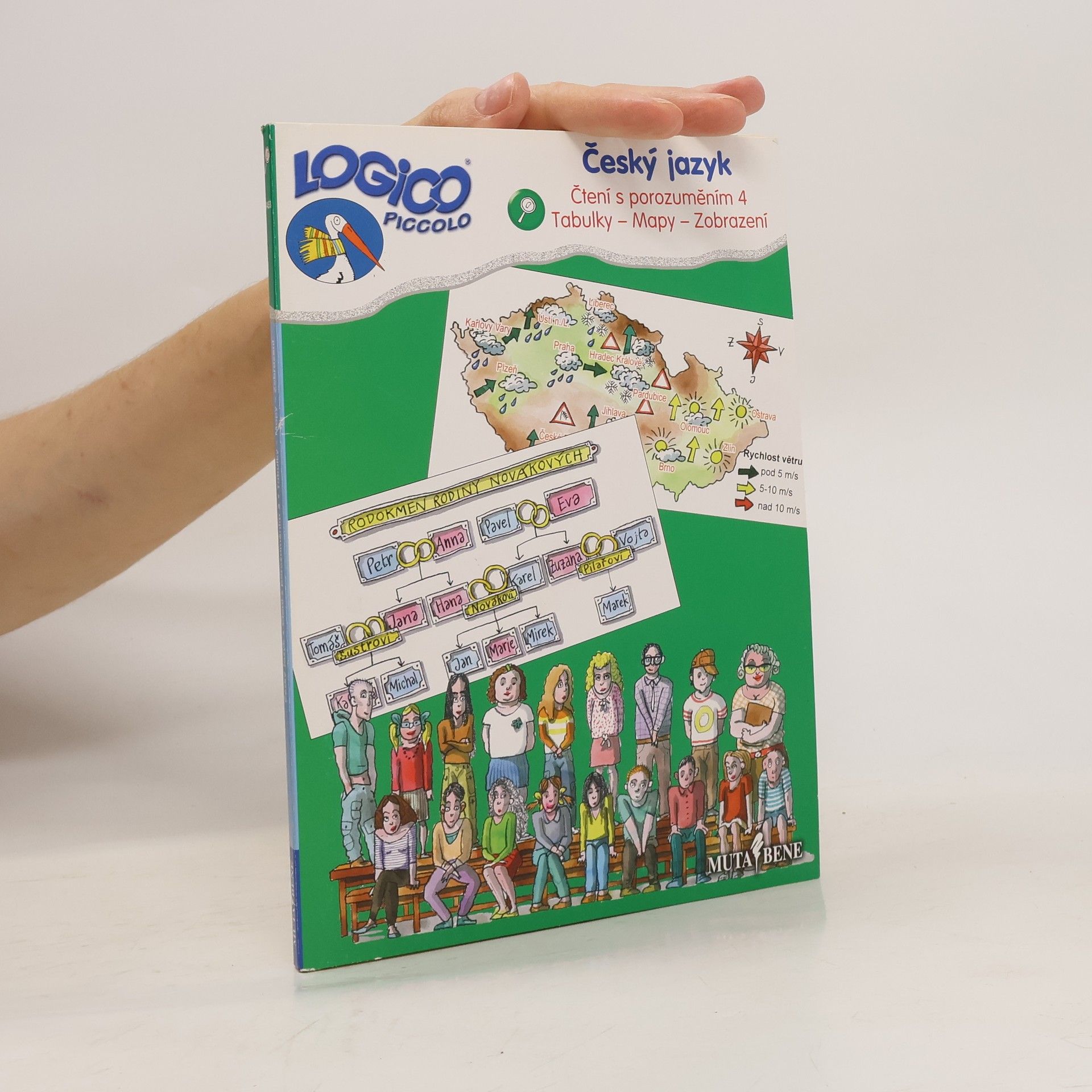 Jáchym Zámečník Český jazyk. Čtení s porozuměním 4, Tabulky-Mapy-Zobrazení