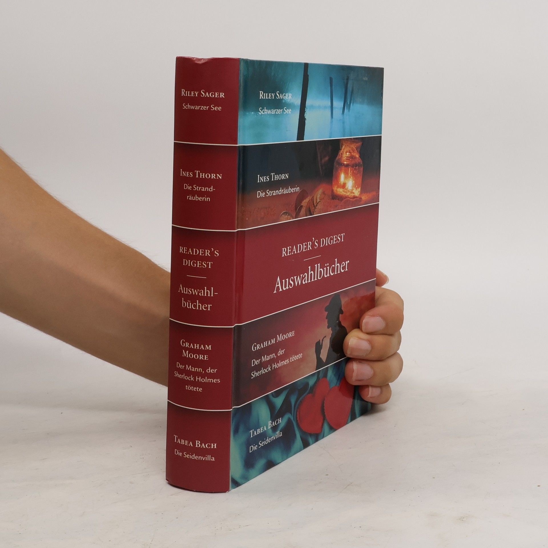 Riley Sager Reader's Digest Auswahlbücher. Schwarzer See. Die Strandräuberin. Der Mann, der Sherlock Holmes tötete. Die Seidenvilla.