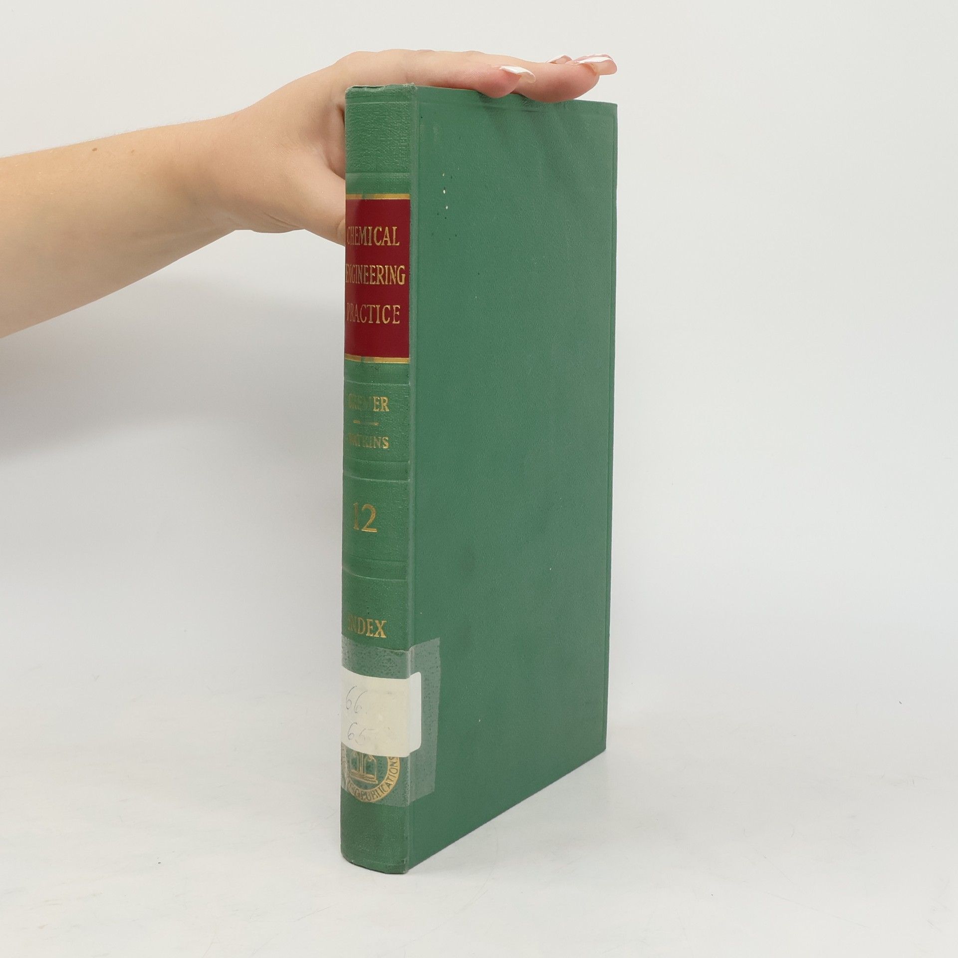 Herbert William Cremer Chemical Engineering Practice 12