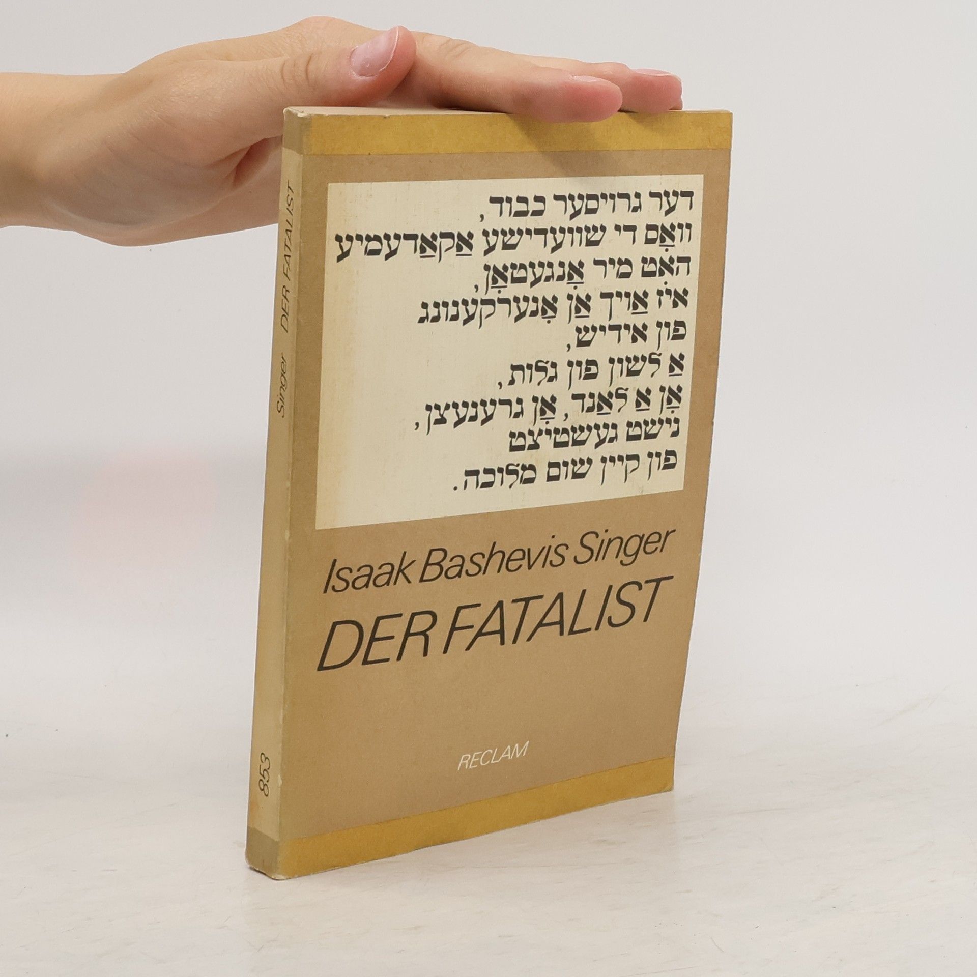 Isaac Bashevis Singer Der Fatalist