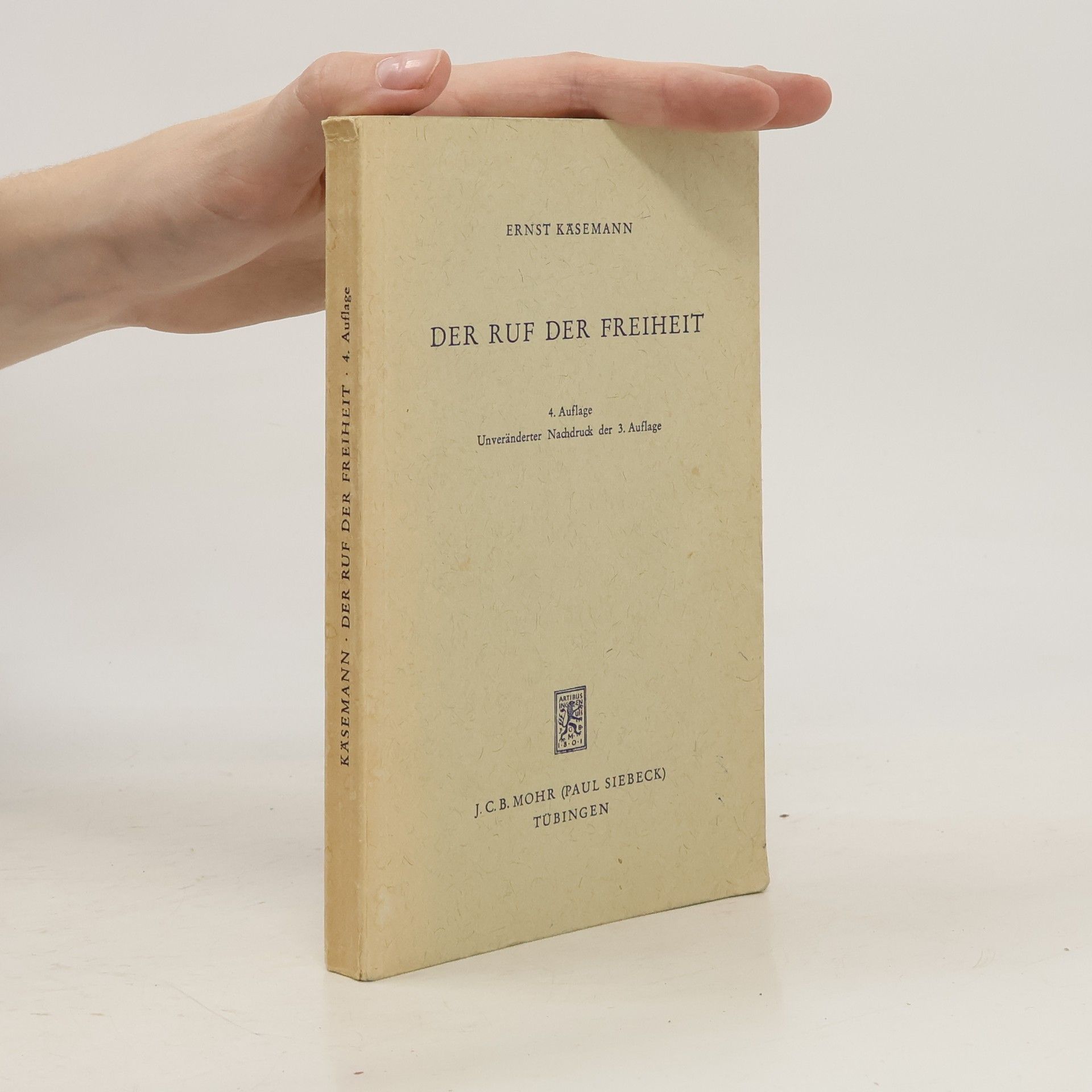 Ernst Käsemann Der Ruf der Freiheit