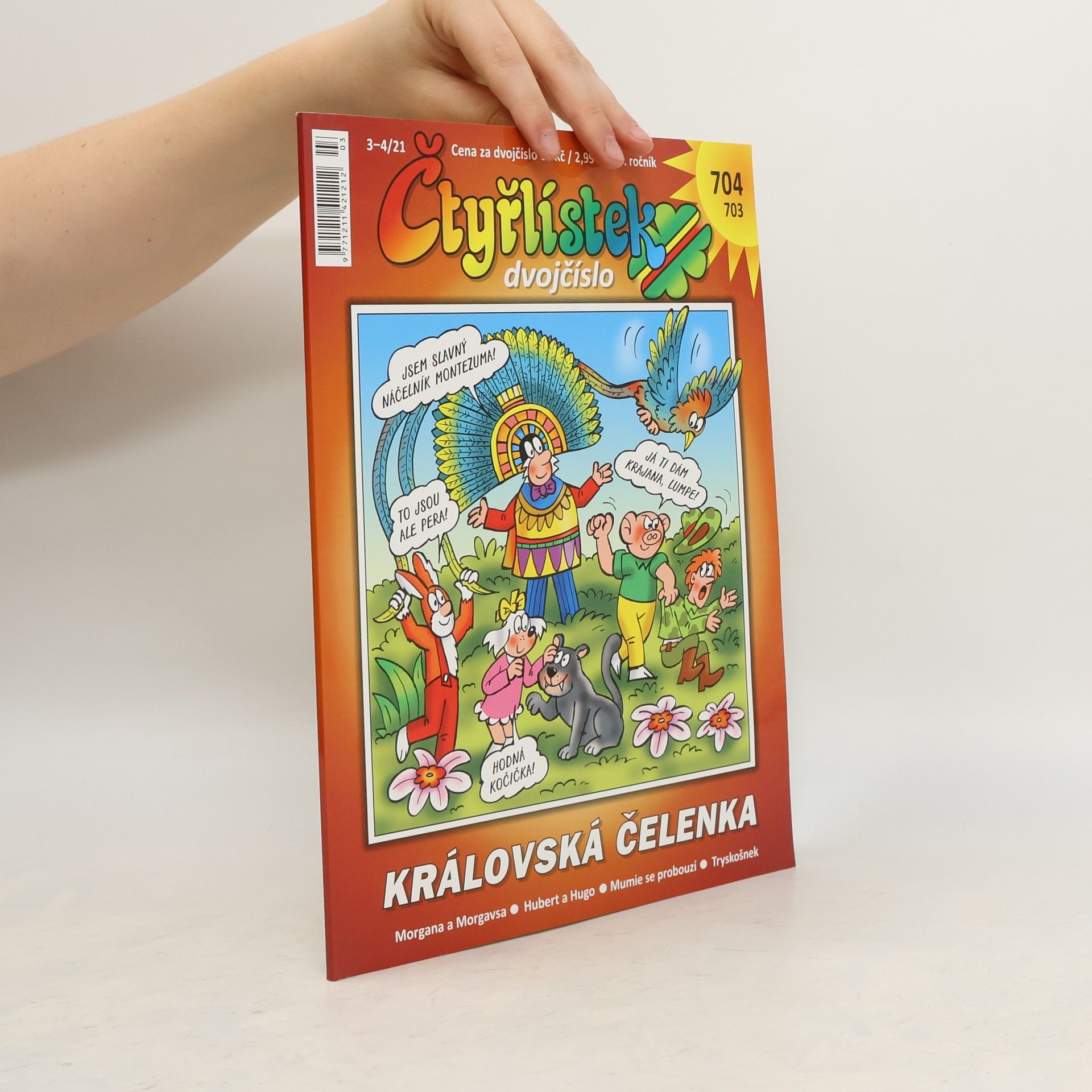 Autores varios Čtyřlístek dvojčíslo 703/704 - Královská čelenka