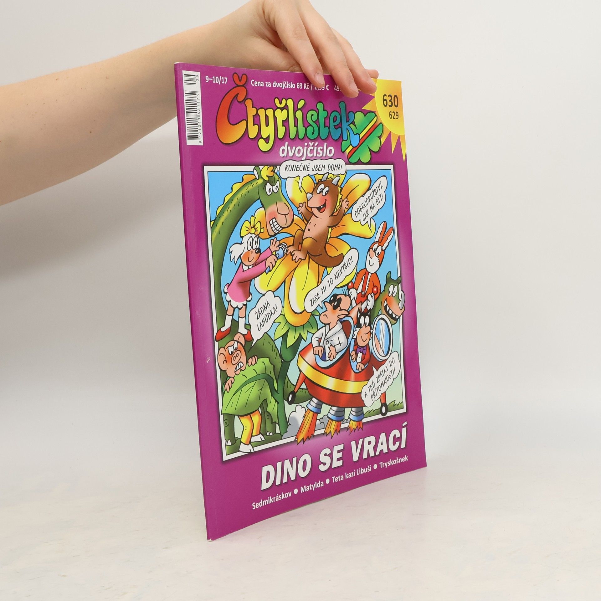 kolektiv Čtyřlístek 630/629. Dino se vrací