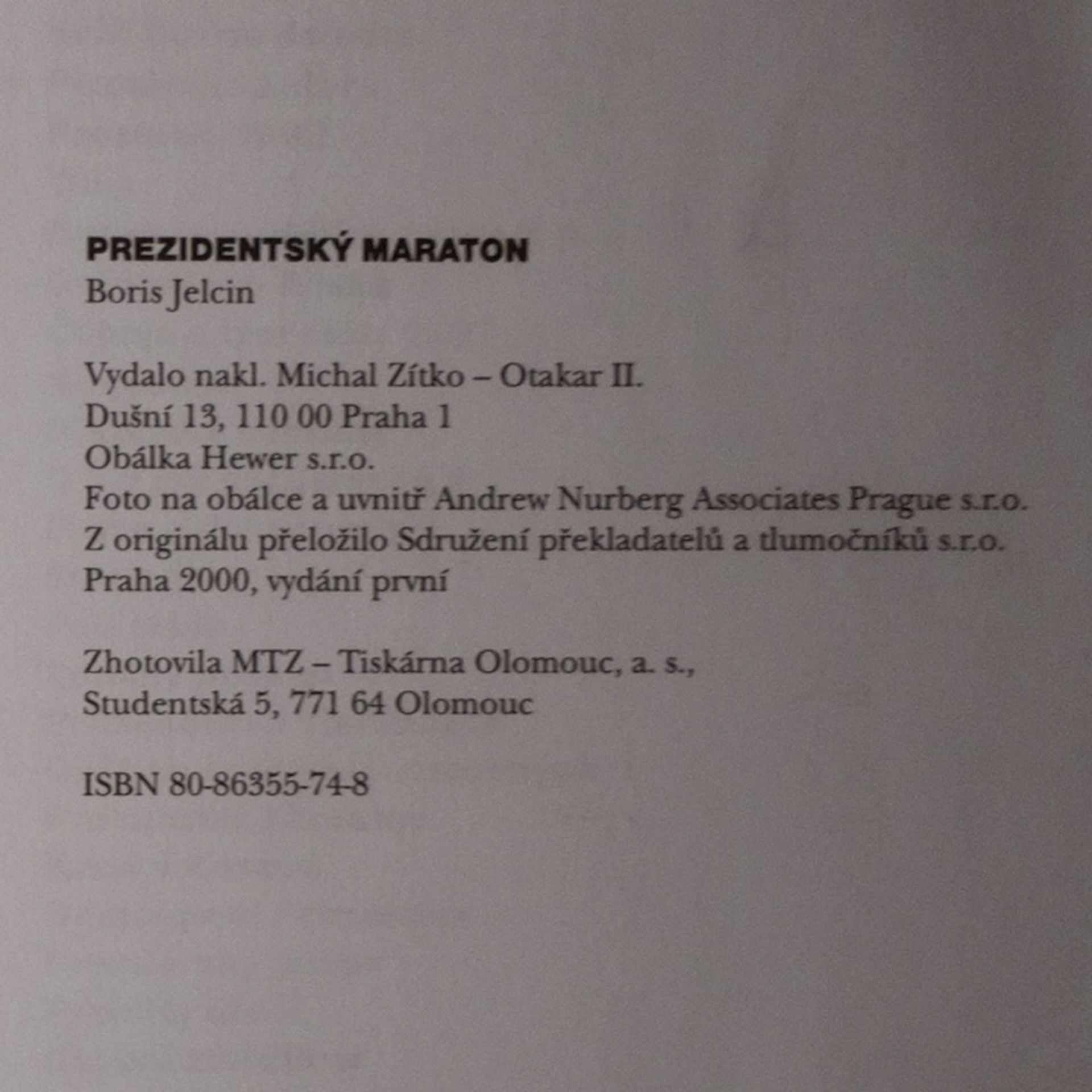 Boris Yeltsin Prezidentský maraton