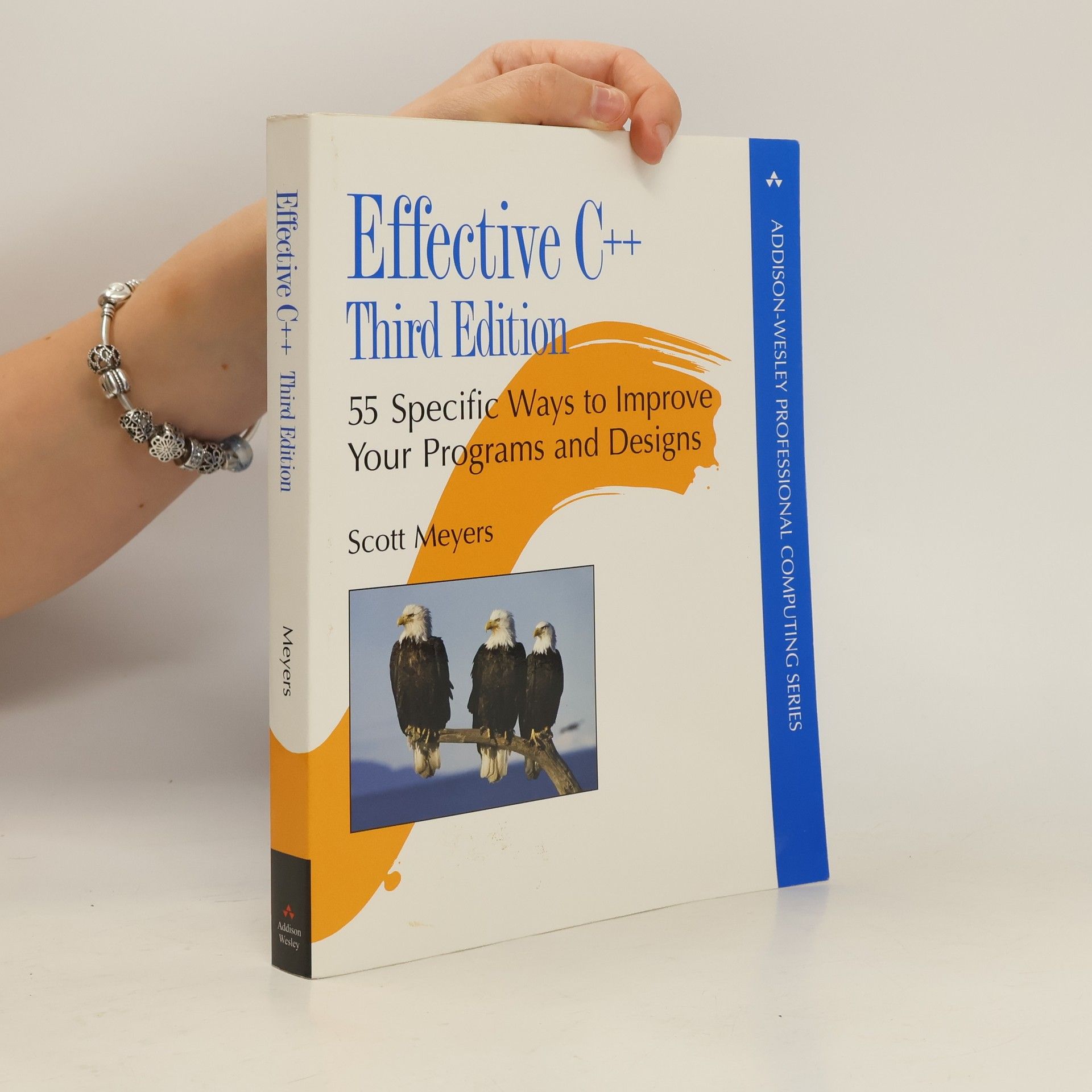 Scott Meyers Effective C++.  55 specific ways to improve your programs and designs