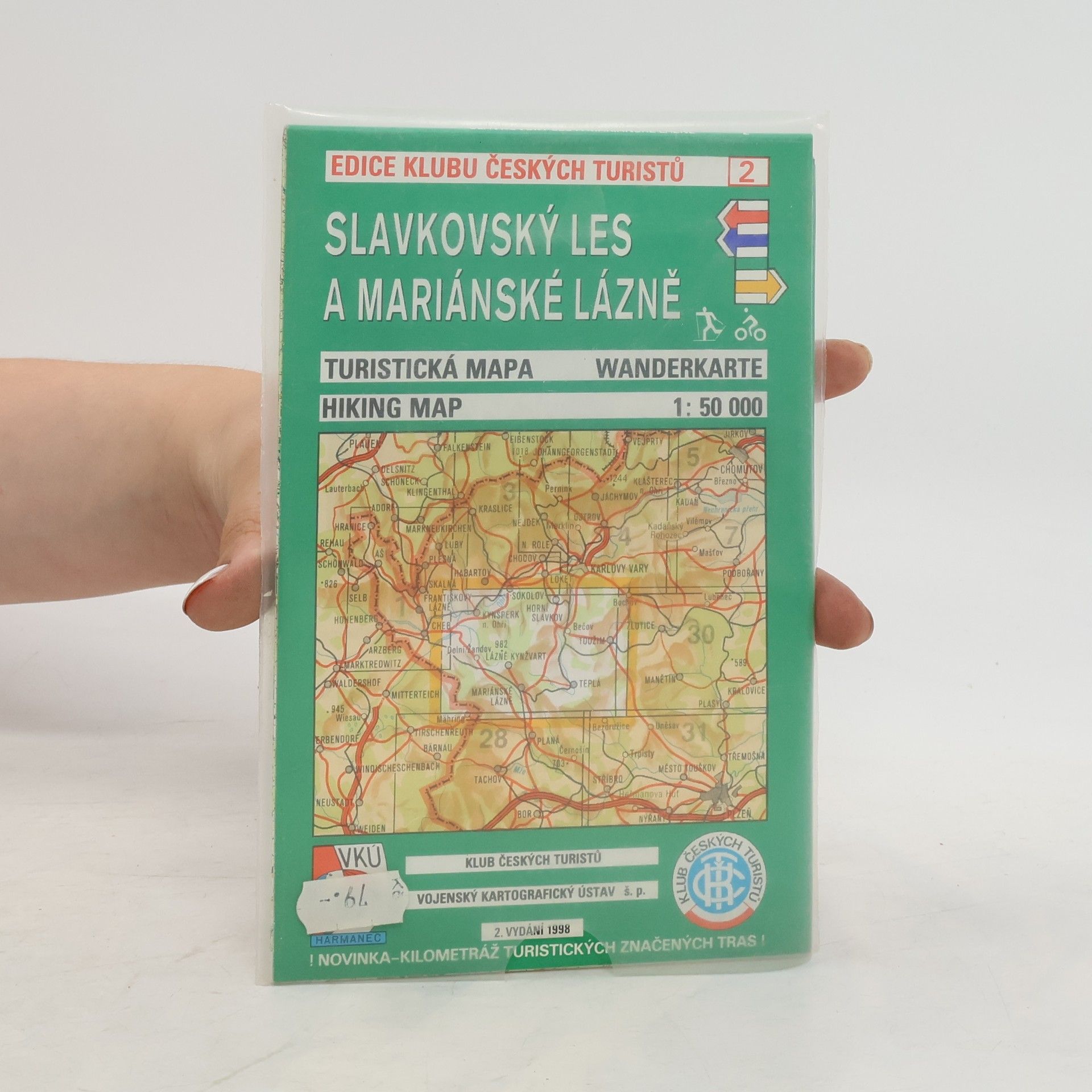 Collectif d'auteurs Slavkovský les a Mariánské lázně 1:50 000