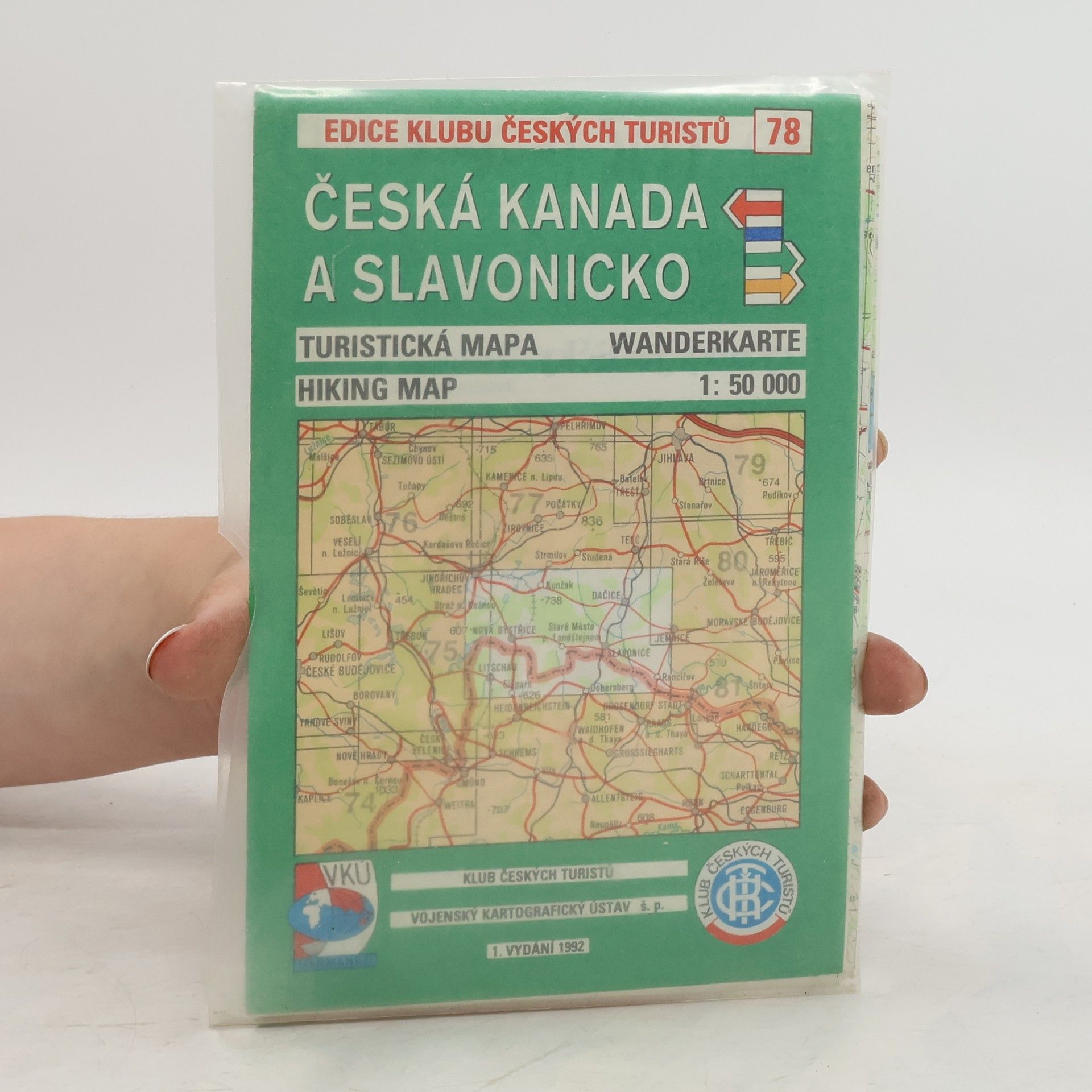 Kolektív autorov Česká Kanada a Slavonicko: Turistická mapa. Měř. 1: 50 000
