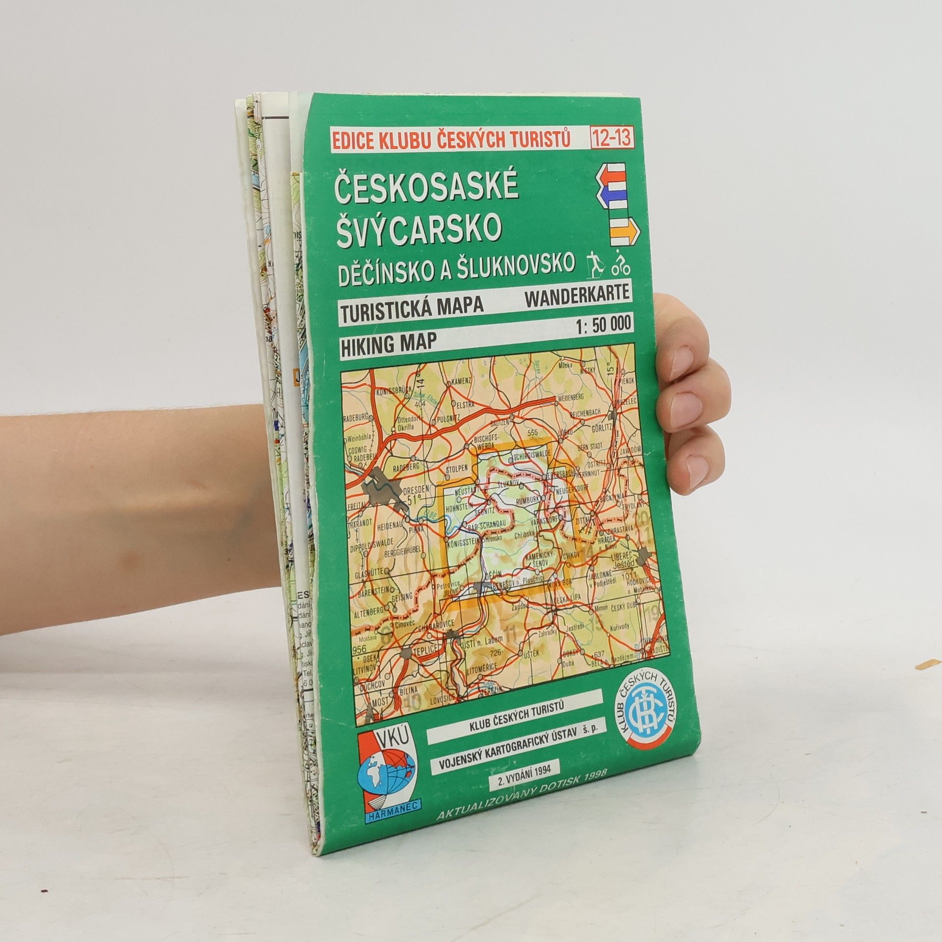 Collective Českosaské Švýcarsko, Děčínsko a Šluknovsko turistická mapa 1:50 000
