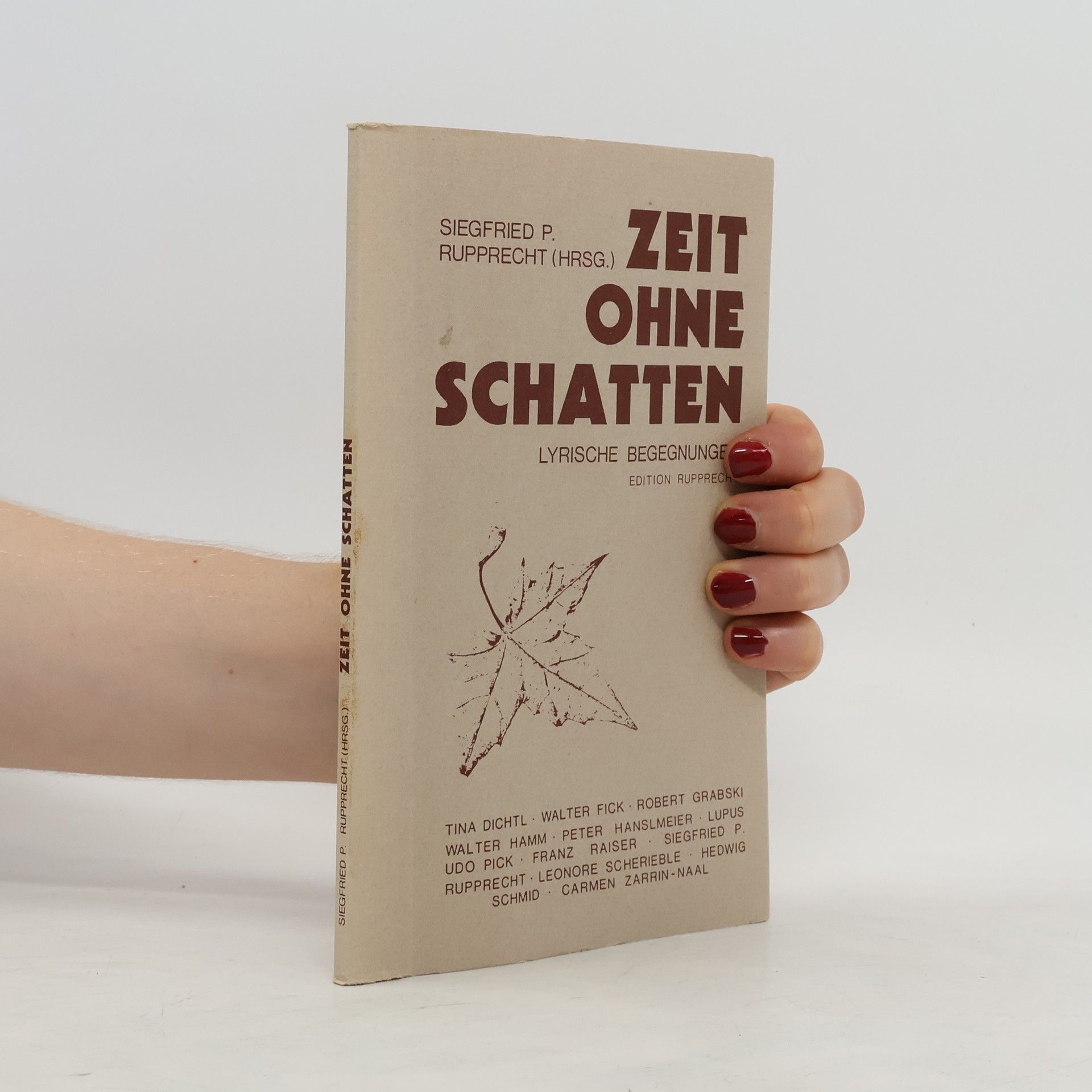 Siegfried P. Rupprecht Zeit ohne Schatten