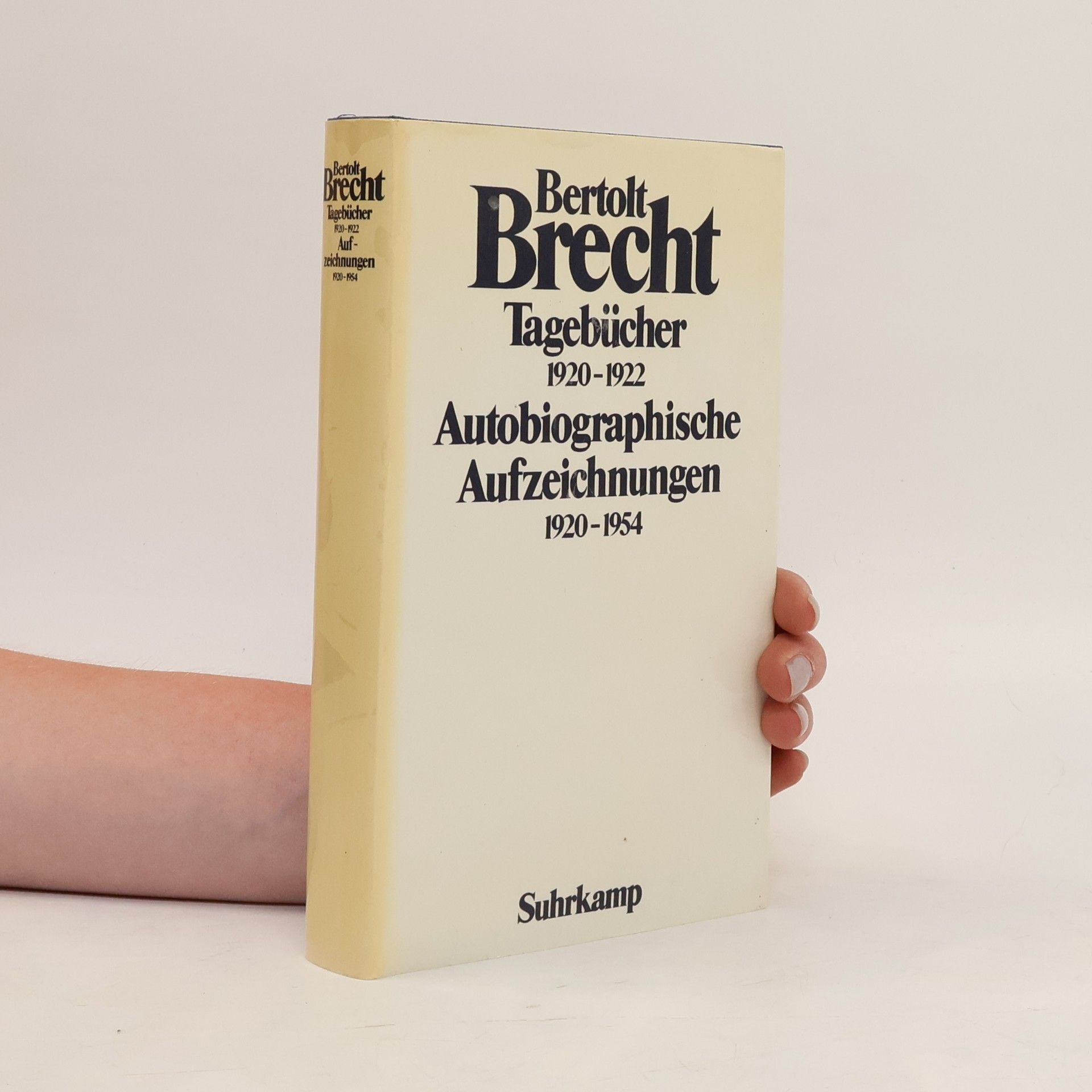 Bertolt Brecht Tagebücher 1920-1922. Autobiographische Aufzeichnungen 1920-1954