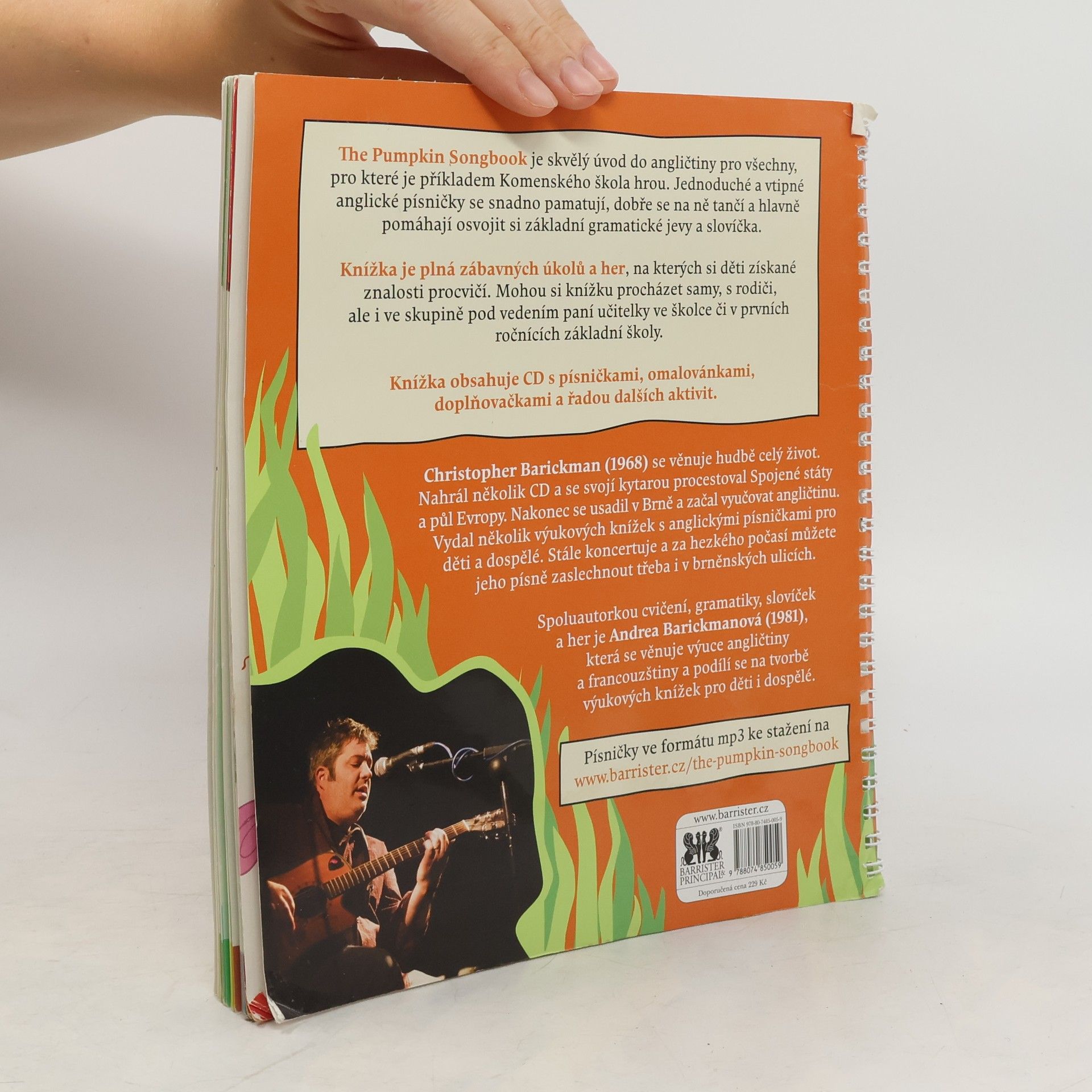 Christopher Barickman The pumpkin songbook : učte děti anglicky pomocí písniček, obrázků a her