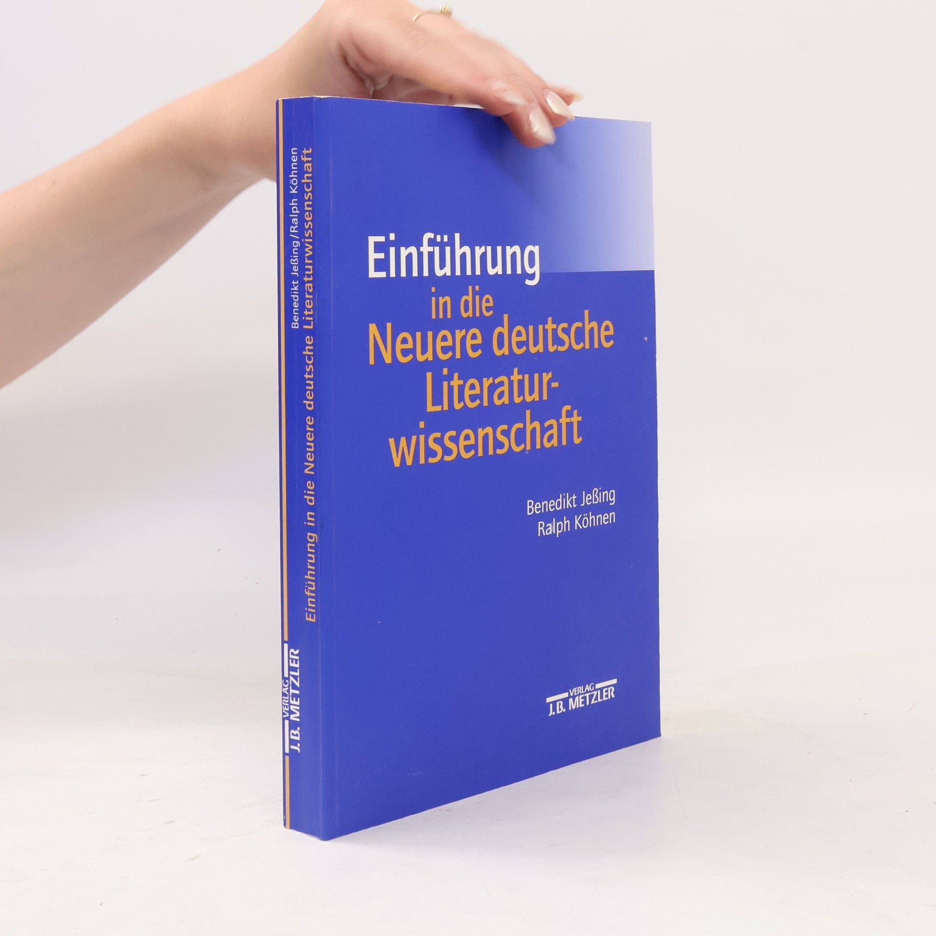 Benedikt Jeßing Einführung in die Neuere deutsche Literaturwissenschaft