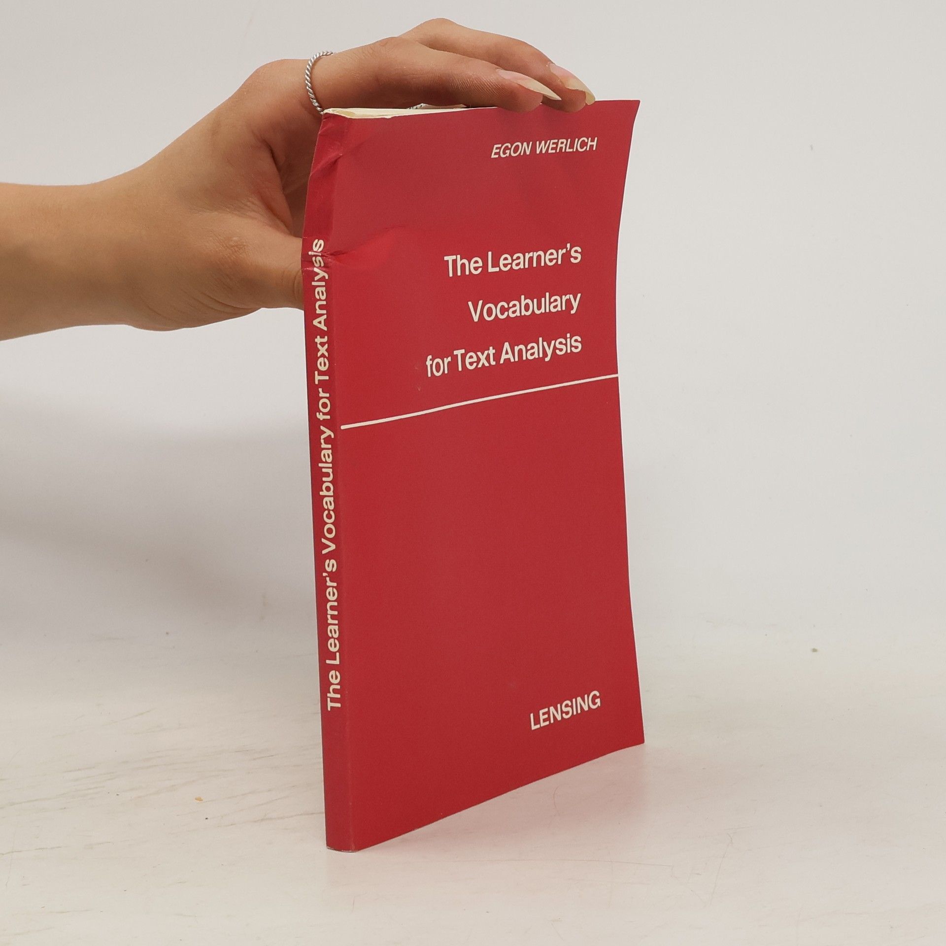 Egon Werlich The Learner's Vocabulary for Text Analysis Lensing