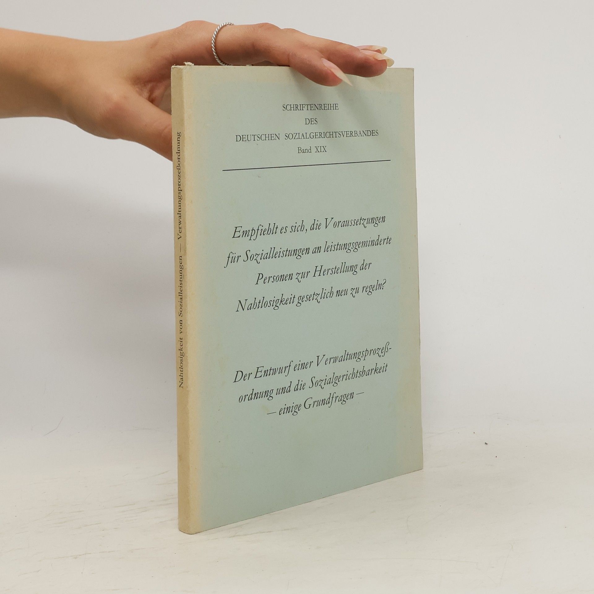 Collectif d'auteurs Nahtlosigkeit von Sozialleistungen - Verwaltungsprozeßordnung