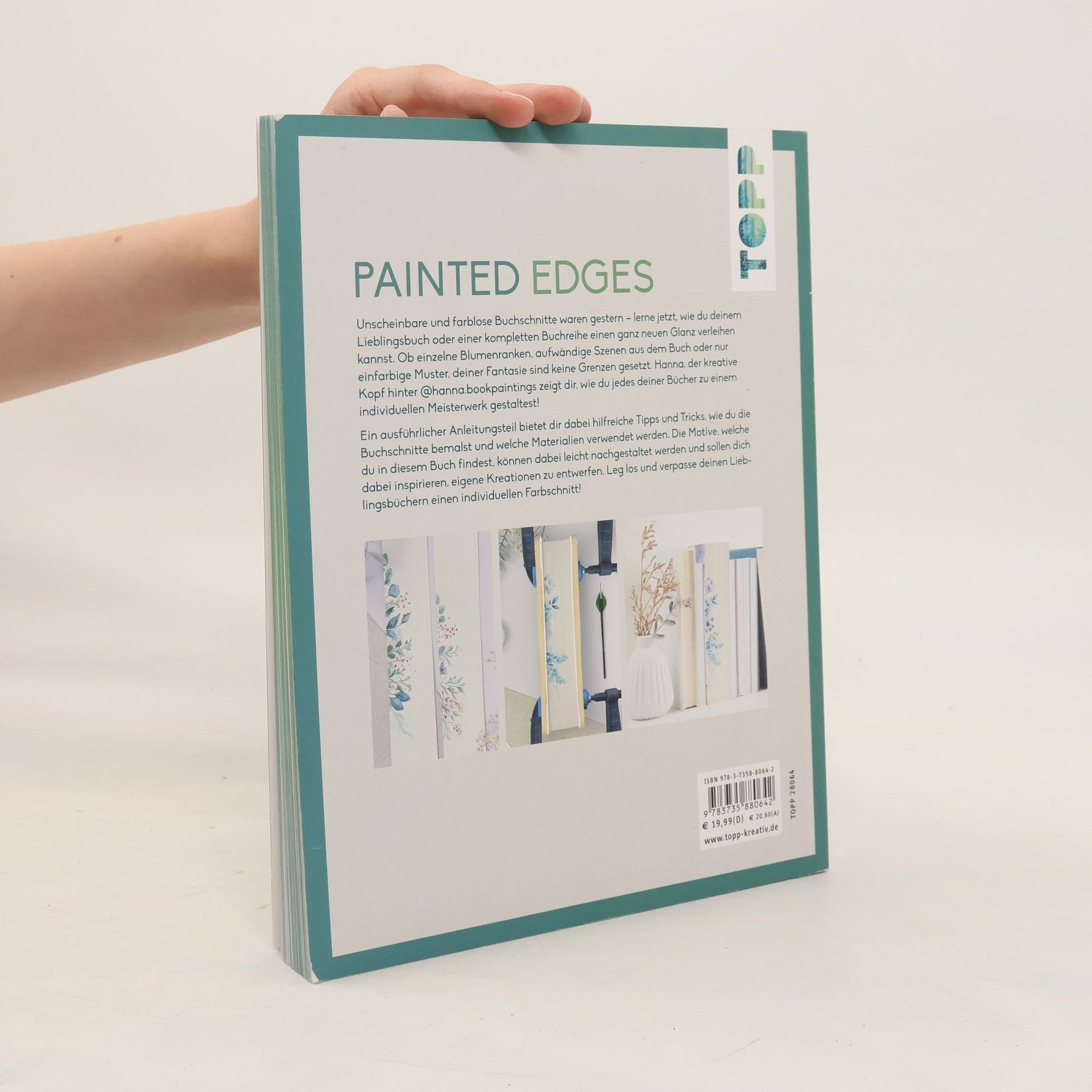 Hana Kiel Painted Edges. Buchschnitt gestalten mit Watercolor