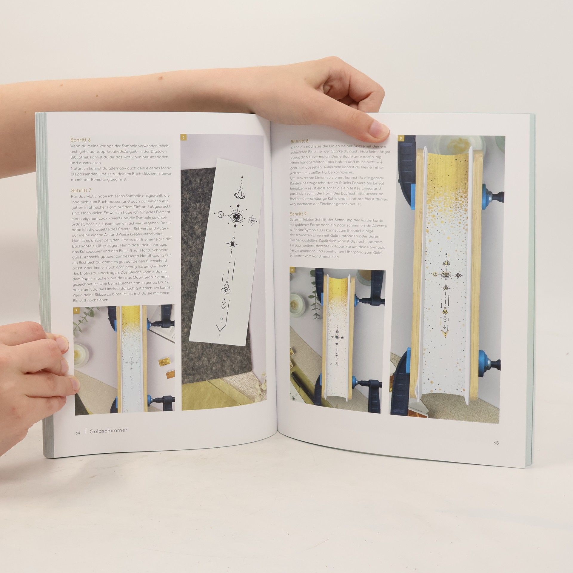 Hana Kiel Painted Edges. Buchschnitt gestalten mit Watercolor