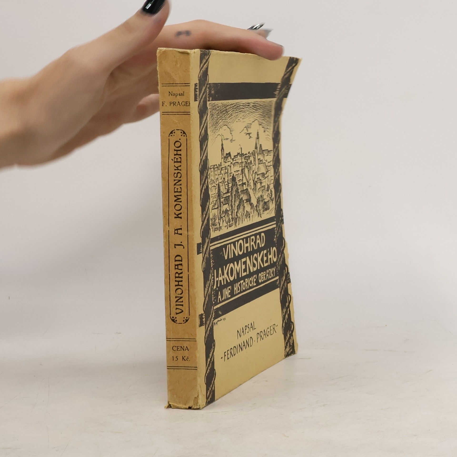 Ferdinand Prager Vinohrad J. A. Komenského a jiné historické obrázky