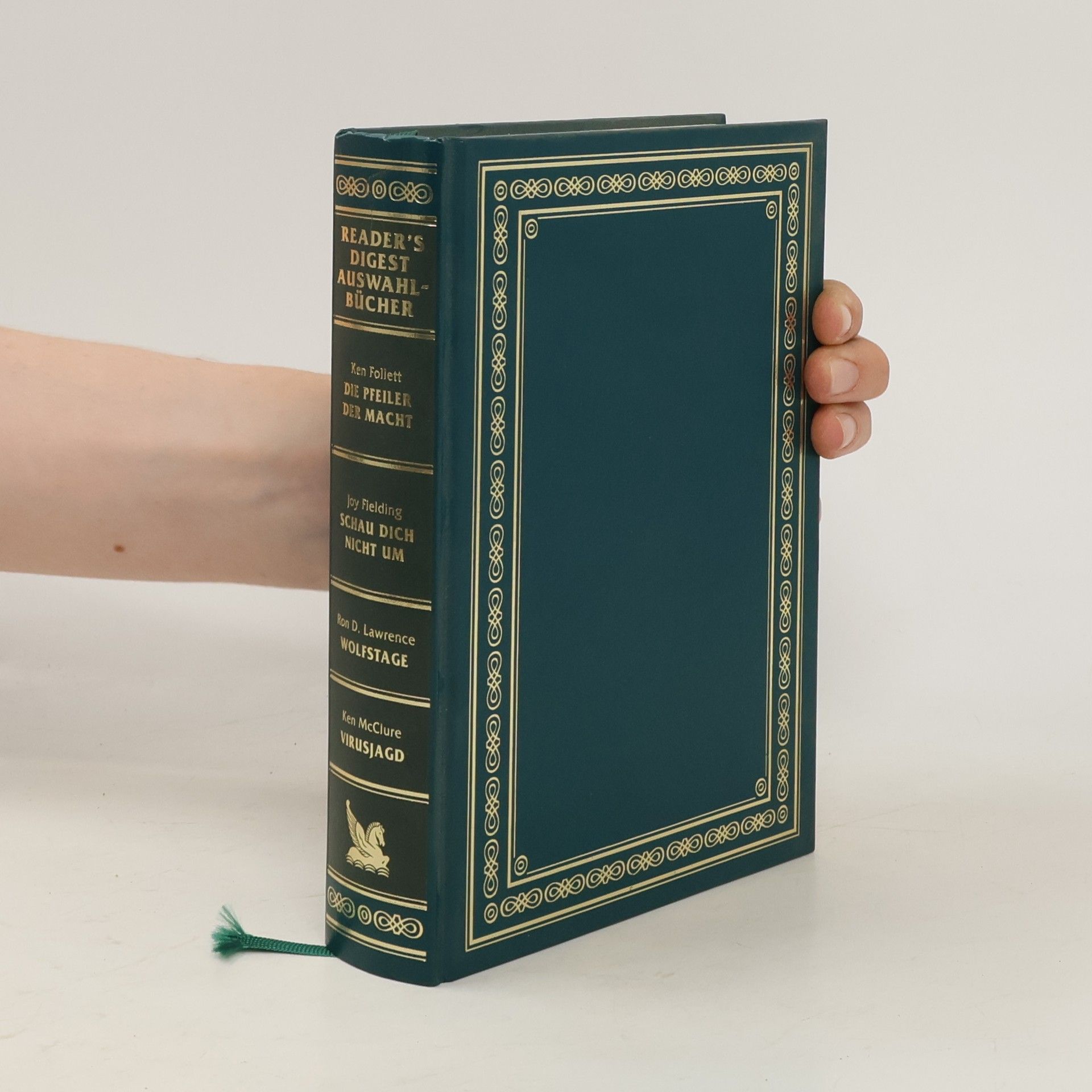 Ken Follett Reader's Digest Auswahlbücher. Die Pfeiler der Macht. Schau dich nicht um. Wolfstage. Virusjagd