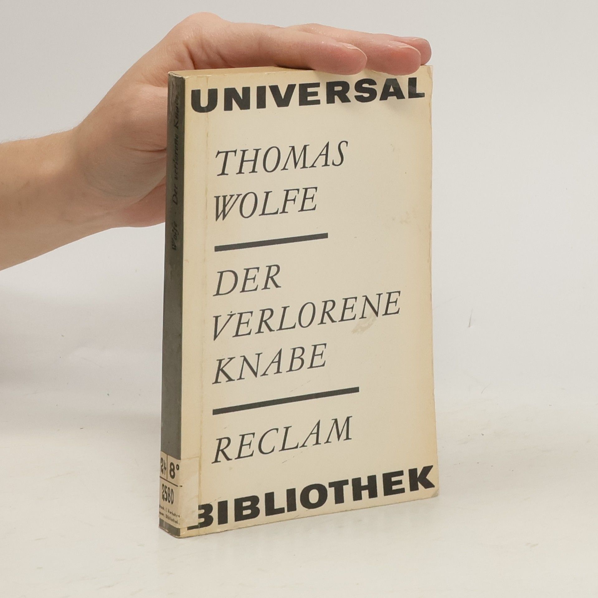 Thomas Wolfe Der verlorene Knabe