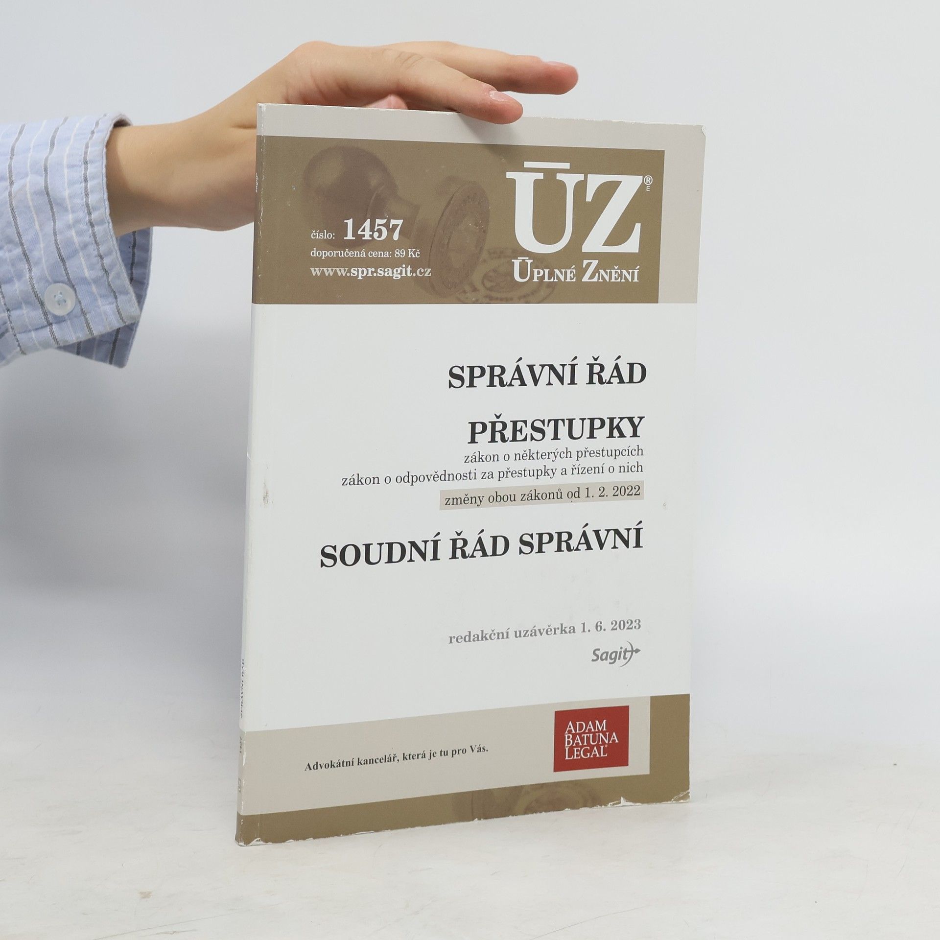 kolektiv Správní řád. Přestupky. Soudní řád správní