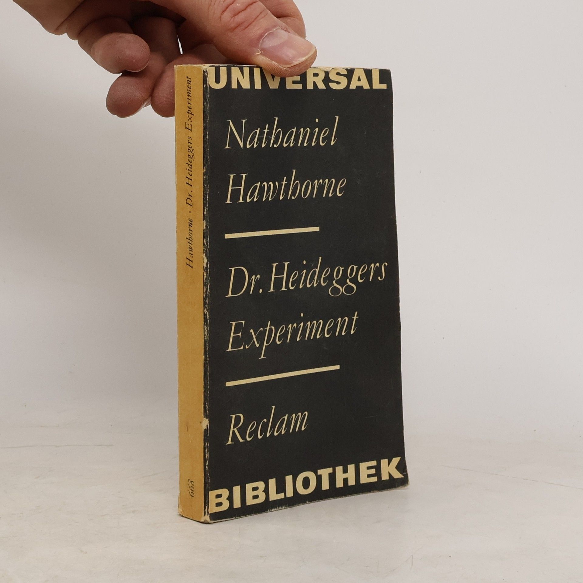 Nathaniel Hawthorne Dr. Heideggers Experiment