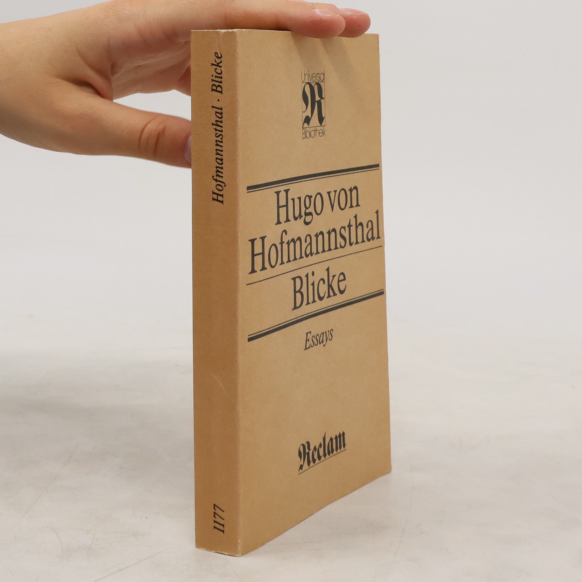 Hugo von Hofmannsthal Blicke Essays