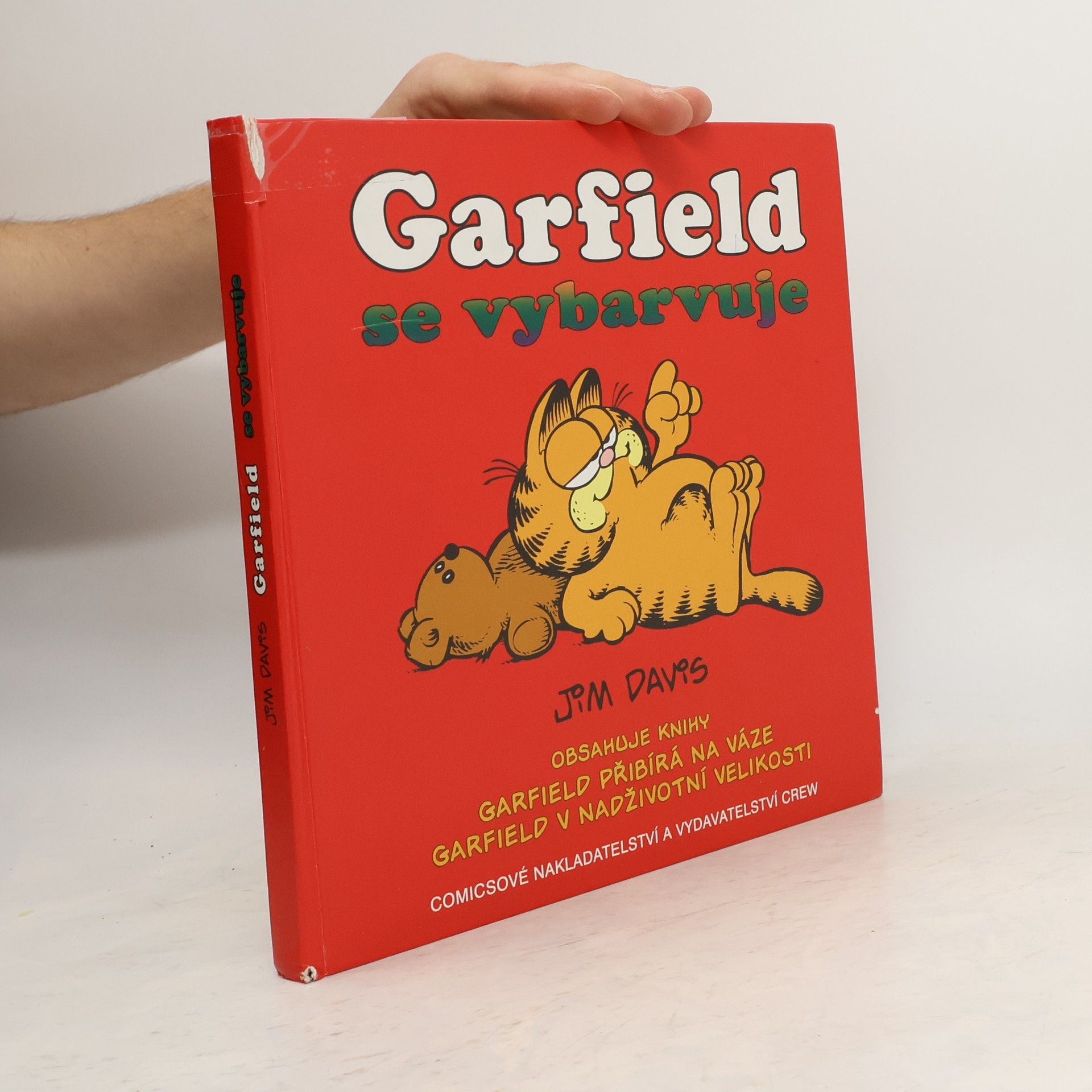 Jim Davis Garfield se vybarvuje