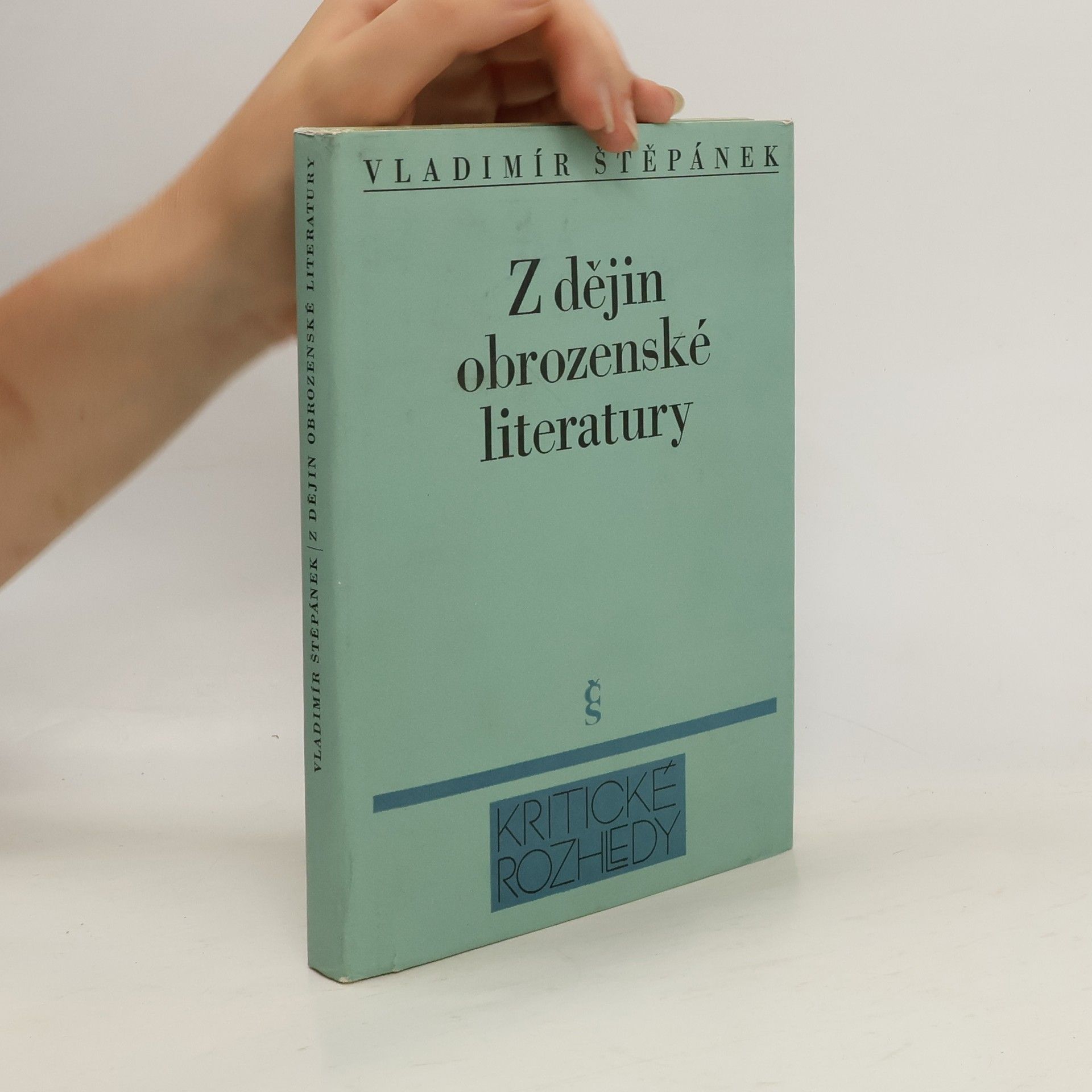 Vladimír Štěpánek Z dějin obrozenské literatury