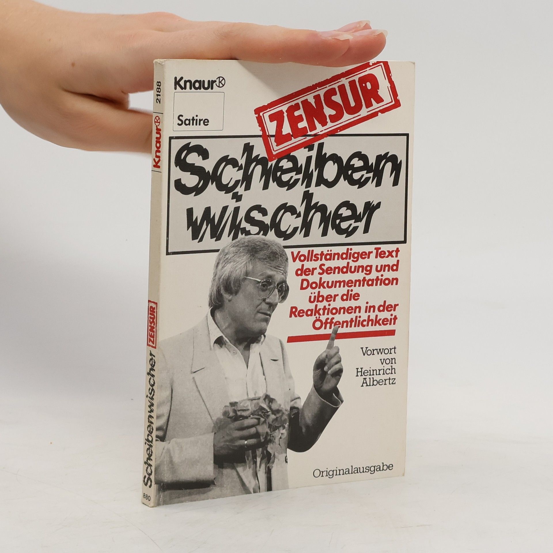 Heinrich Albertz Scheibenwischer-Zensur