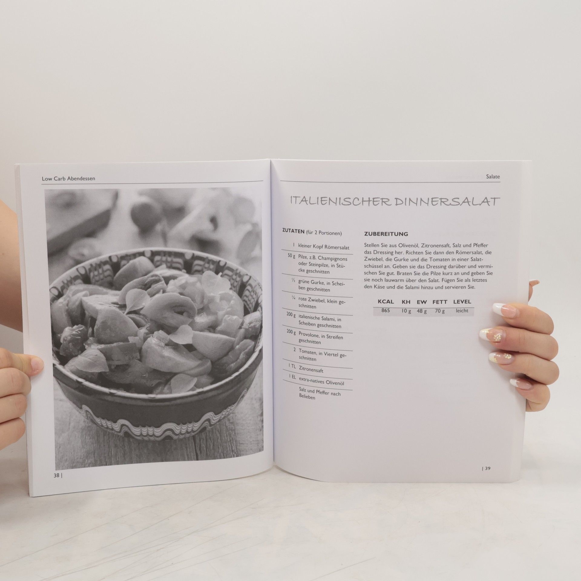 Sarah Kaiser Low Carb Abendessen. Das Kochbuch