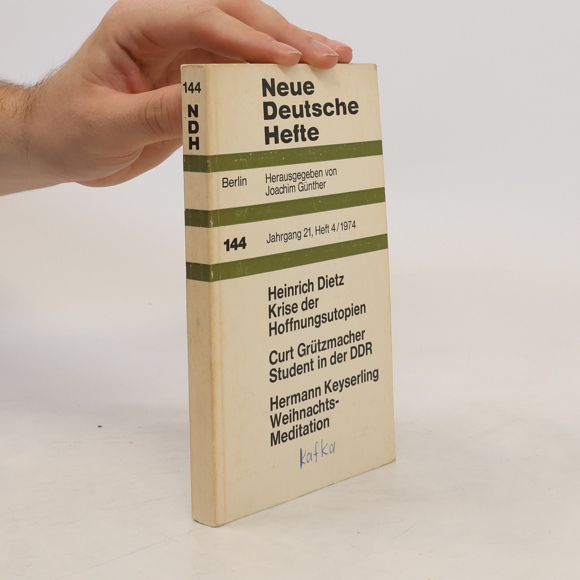 Autorenkollektiv Neue Deutsche Hefte 4/1974