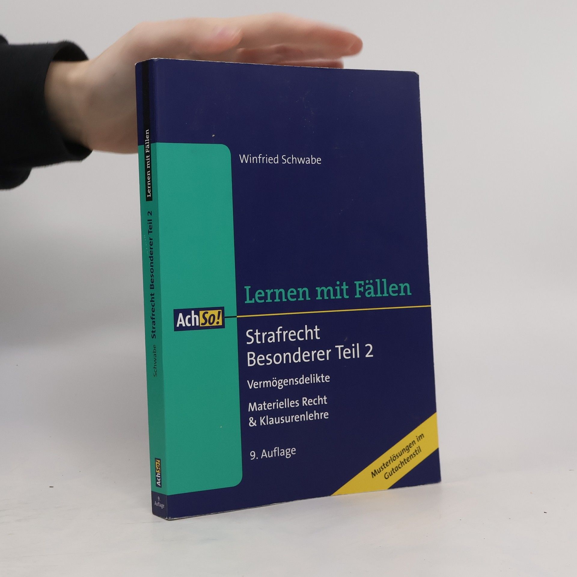 Winfried Schwabe Strafrecht, Besonderer Teil 2 - Vermögensdelikte