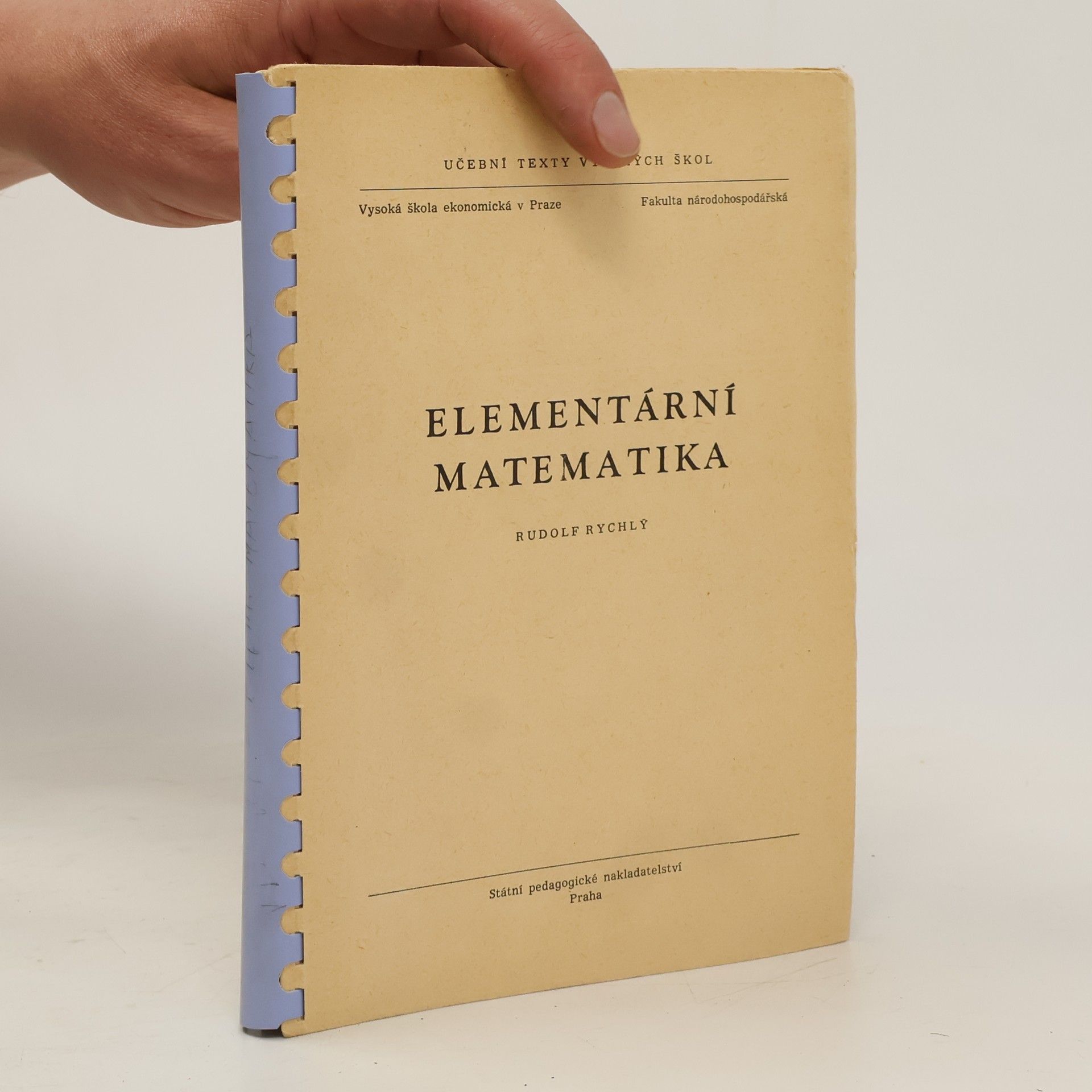 Rudolf Rychlý Elementární matematika