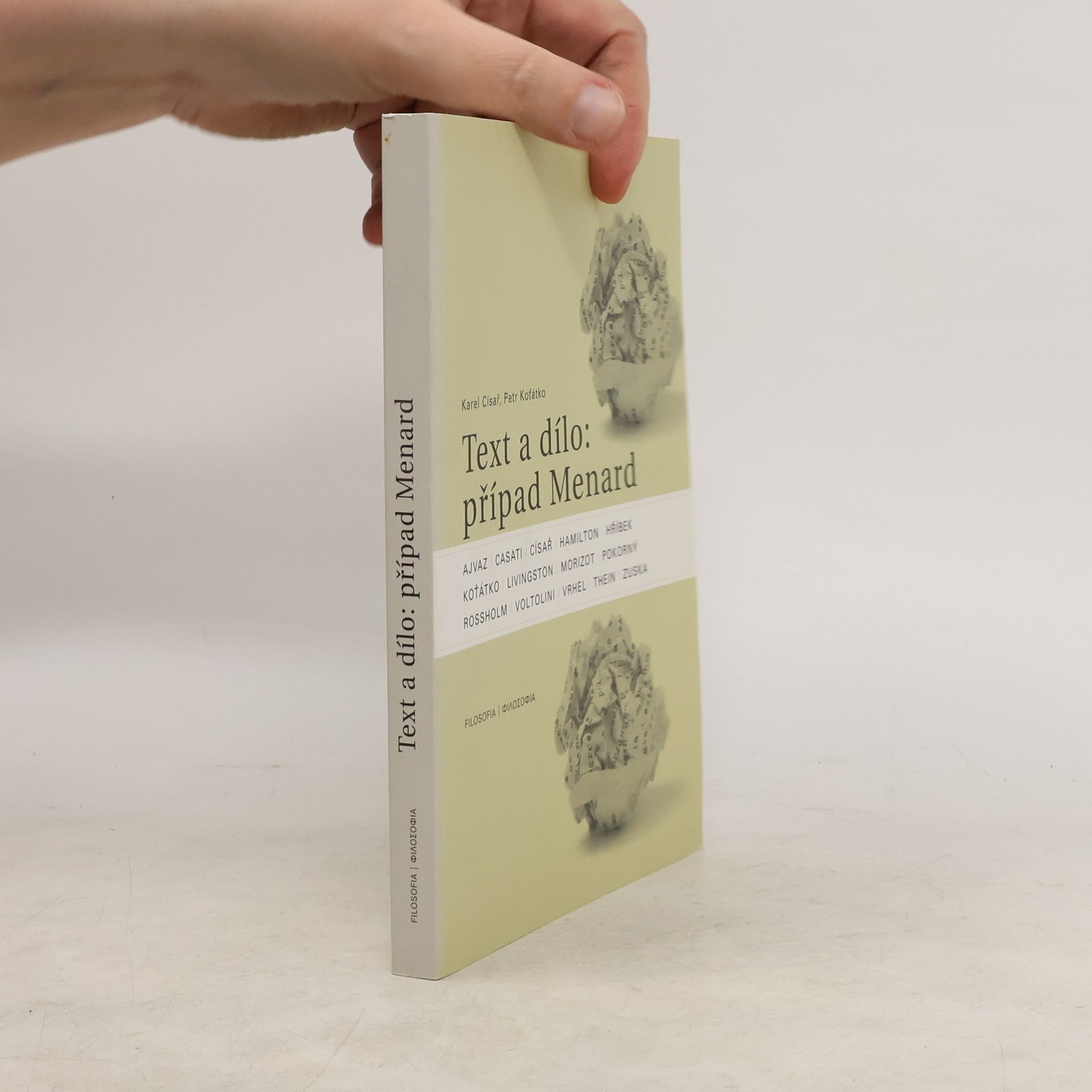 Petr Koťátko Text a dílo: případ Menard