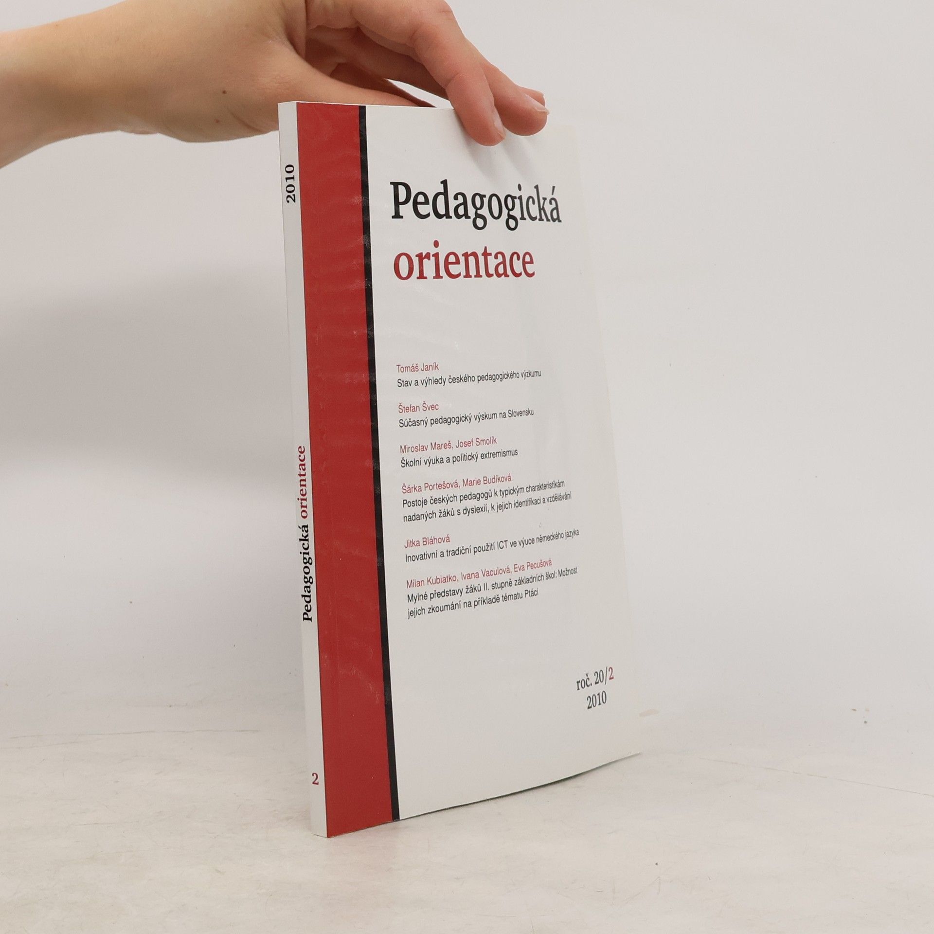 Collectif d'auteurs Pedagogická orientace 20/2