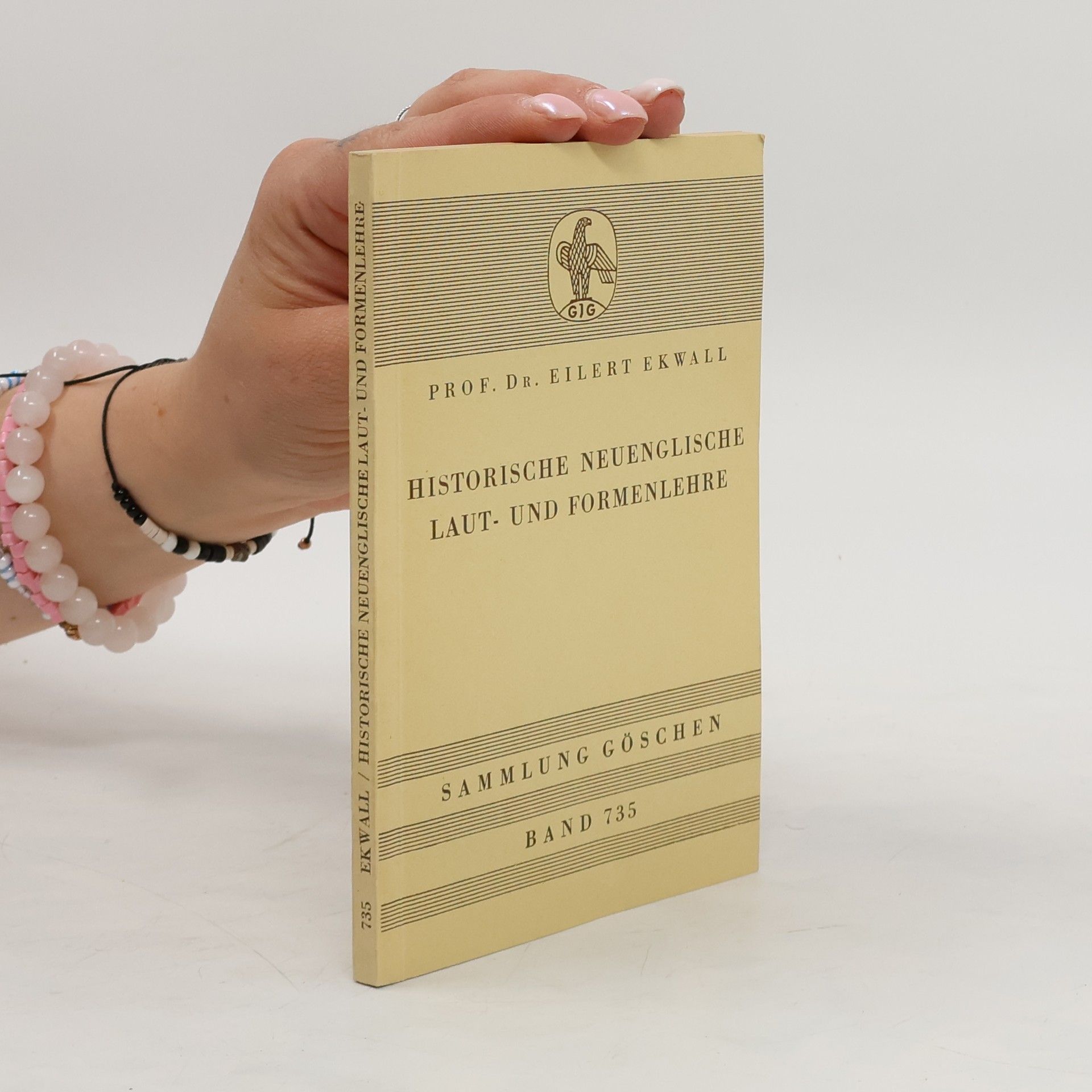 Eilert Ekwall Historische neuenglische Laut- und Formenlehre